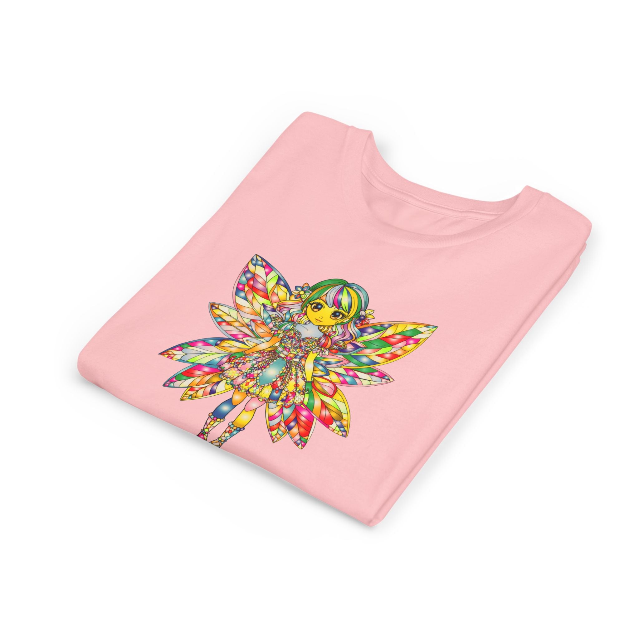 Rainbow Fairy Shirt for Girls, Magical Fairy Kids Tee, Cute Fantasy T-Shirt, Colorful Fairy Gift