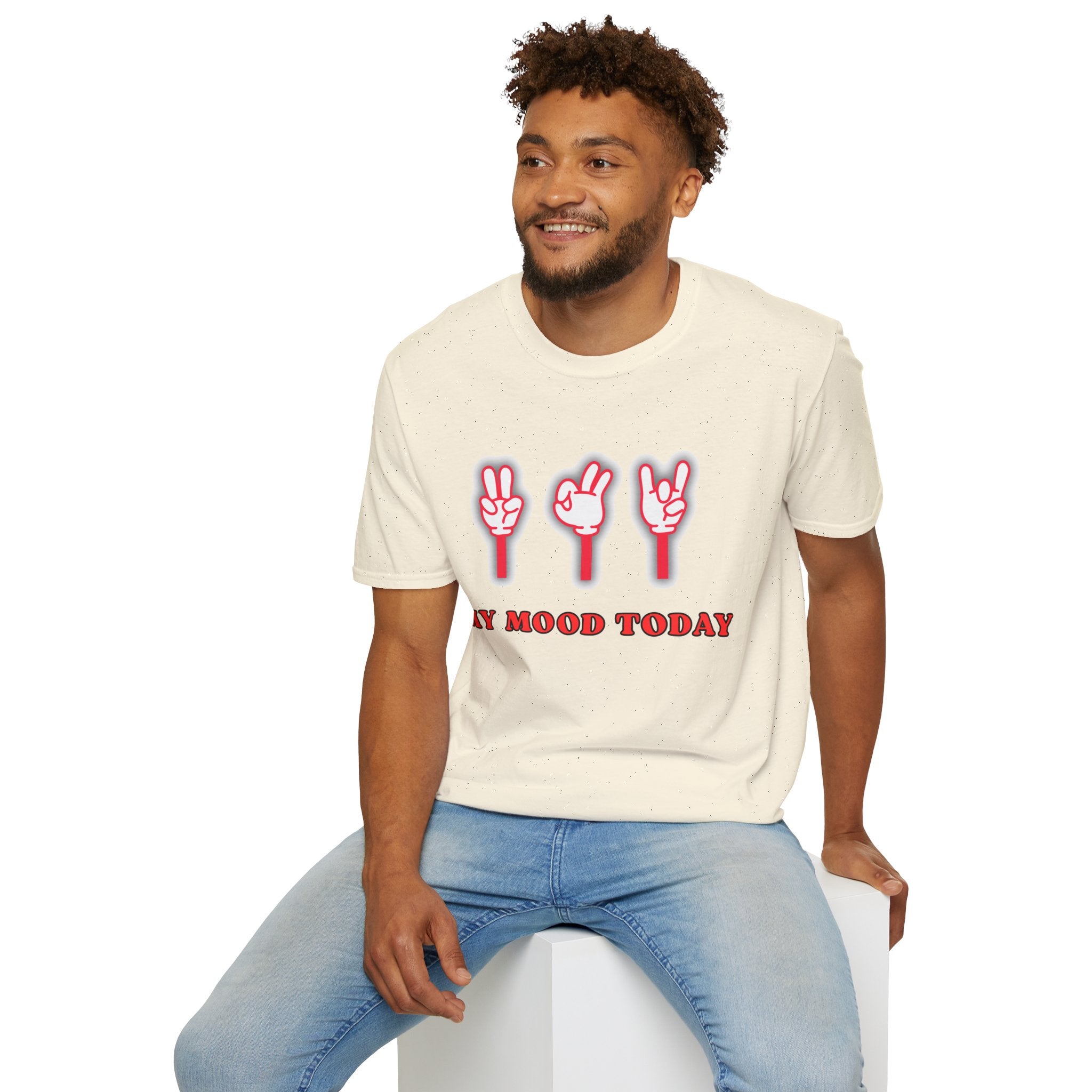 My Mood Today T-Shirt, Funny Graphic Tee, Cool Hand Signs Shirt, Unisex Casual Tee, Trendy Streetwear Gift