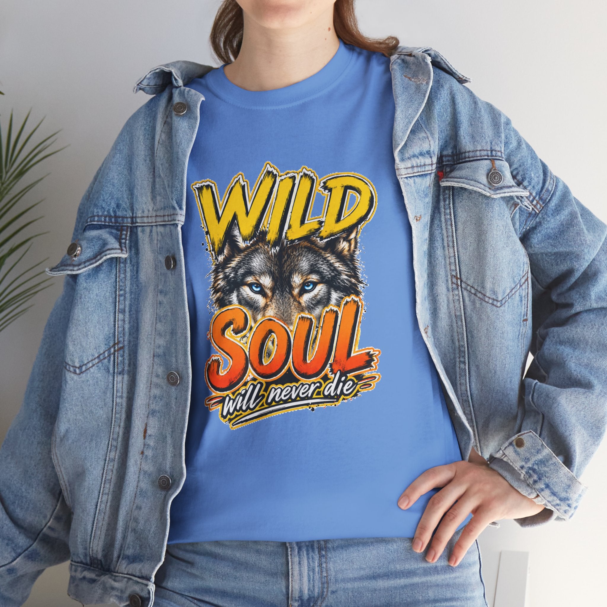Wolf 'Wild Soul' Graphic Tee – Bold Wildlife Shirt for Nature Lovers