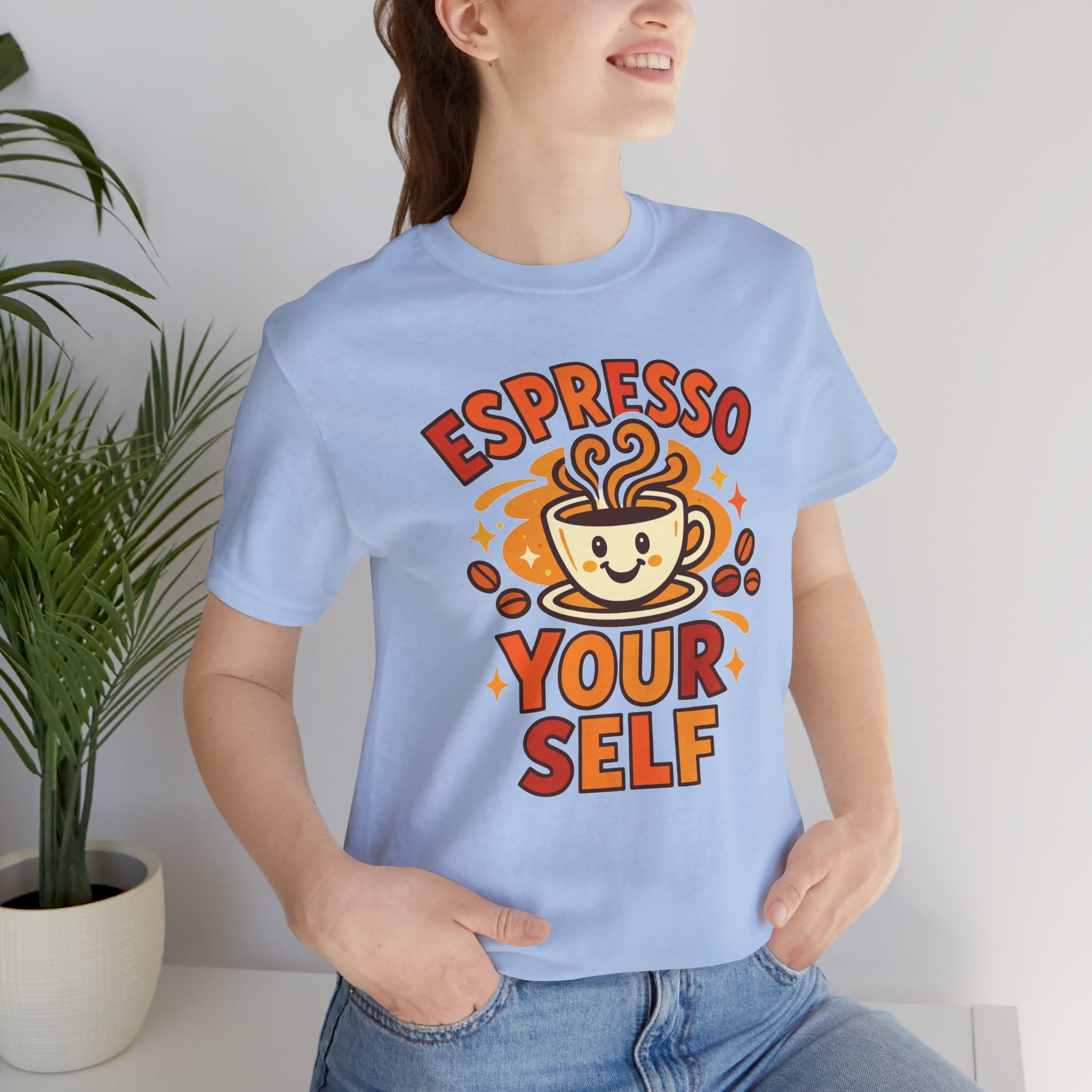 Espresso Yourself Coffee Tee — 'Espresso Your Self' Cute Coffee Cup Shirt