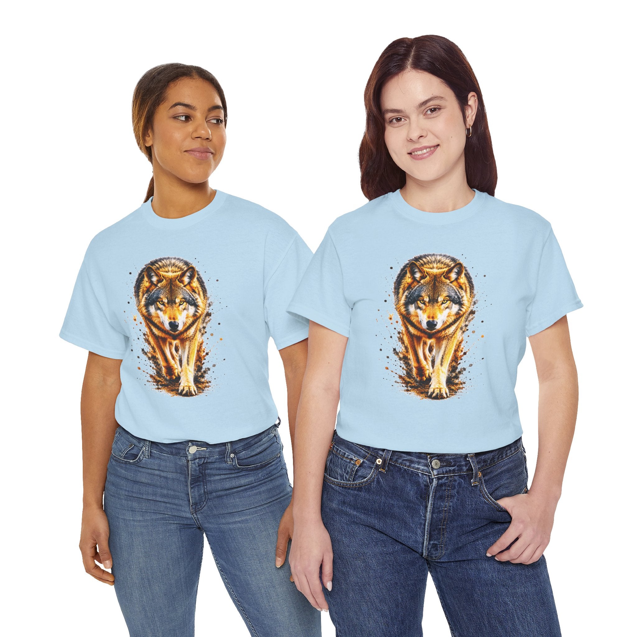 Wolf Graphic T-Shirt, Majestic Wolf Tee, Wildlife Animal Shirt, Unisex Nature Graphic Tee, Wolf Lover Gift, Forest Wolf Shirt