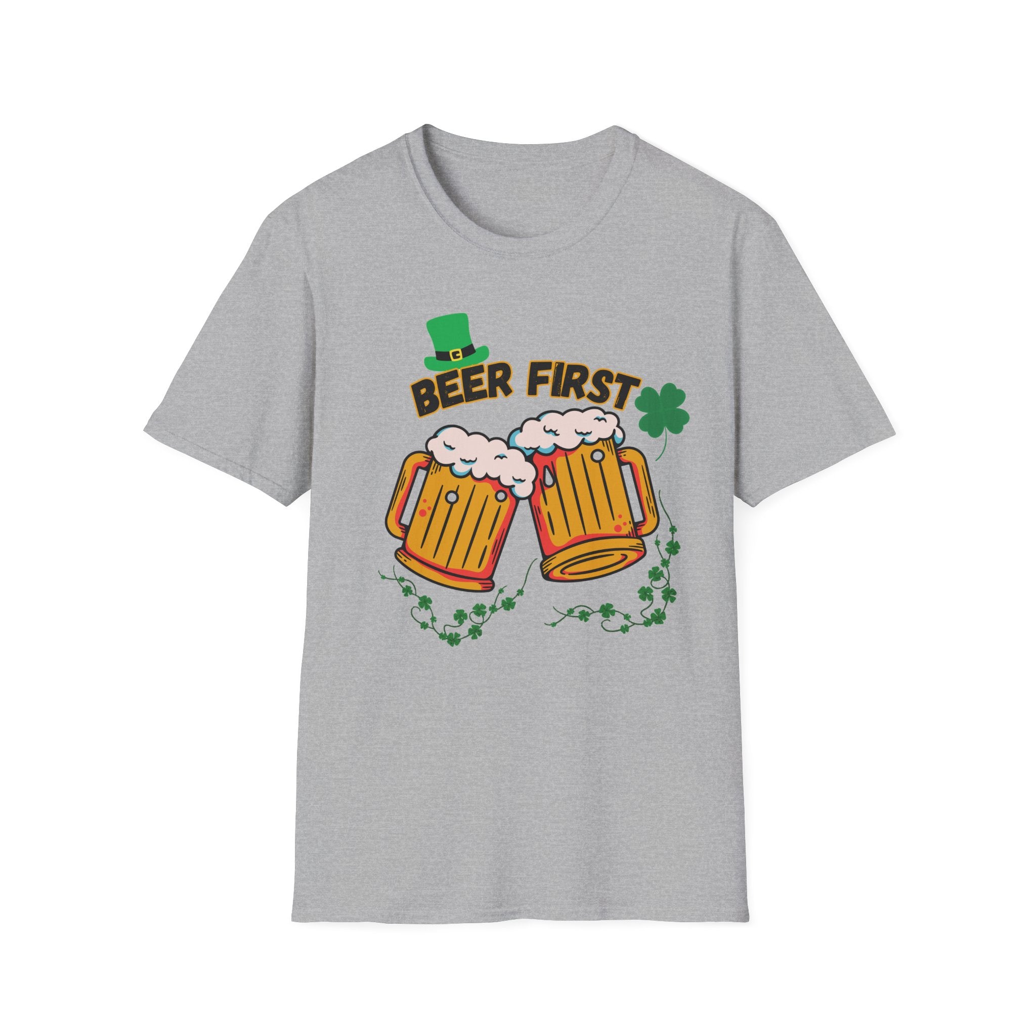 Beer First T-Shirt — St. Patrick's Day Beer Mug Tee