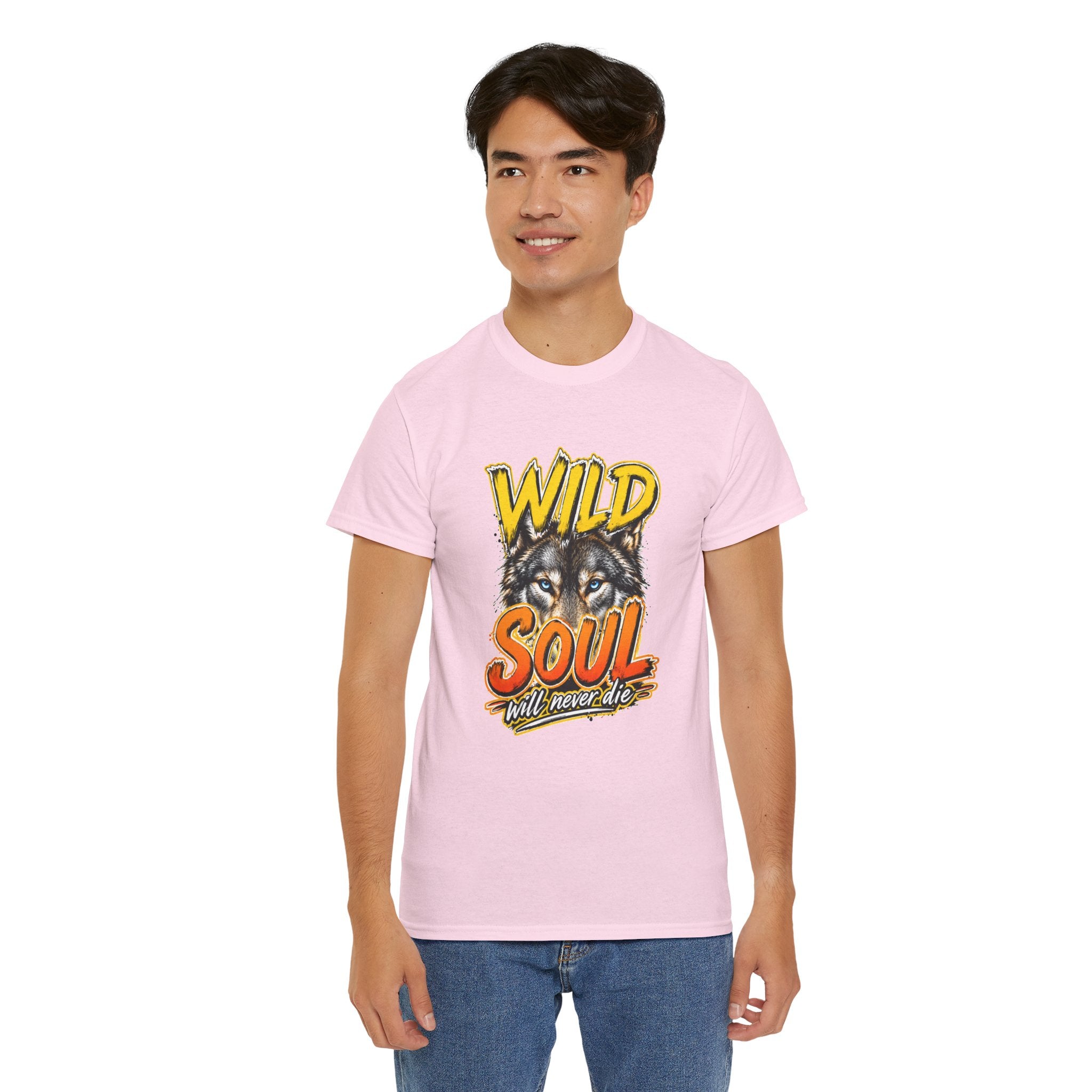 Wolf 'Wild Soul' Graphic Tee – Bold Wildlife Shirt for Nature Lovers