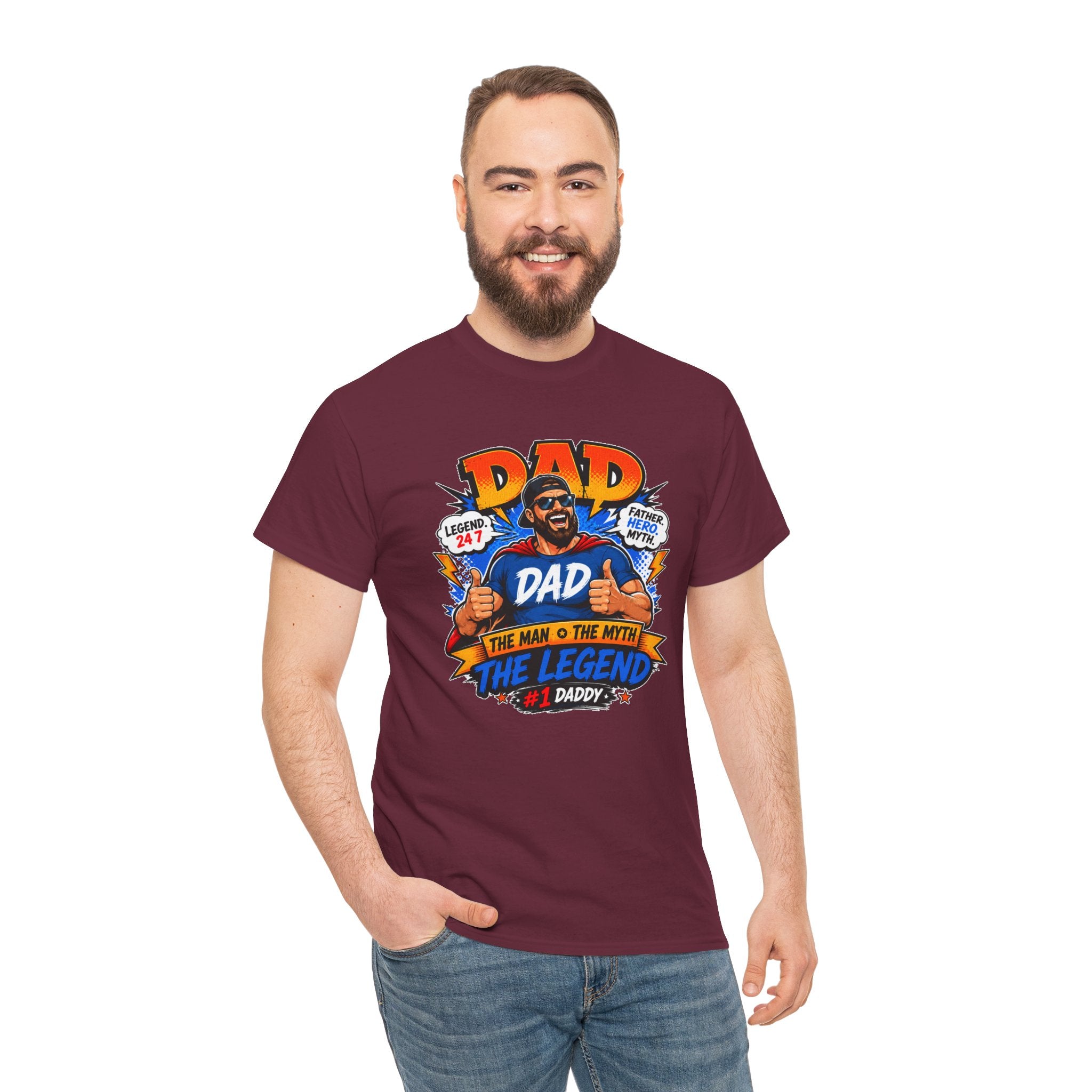 Funny Dad Shirt, Dad The Legend Tee, Father's Day Gift for Dad, Cool Dad Graphic T-Shirt, Best Dad Ever Shirt, Dad Gift