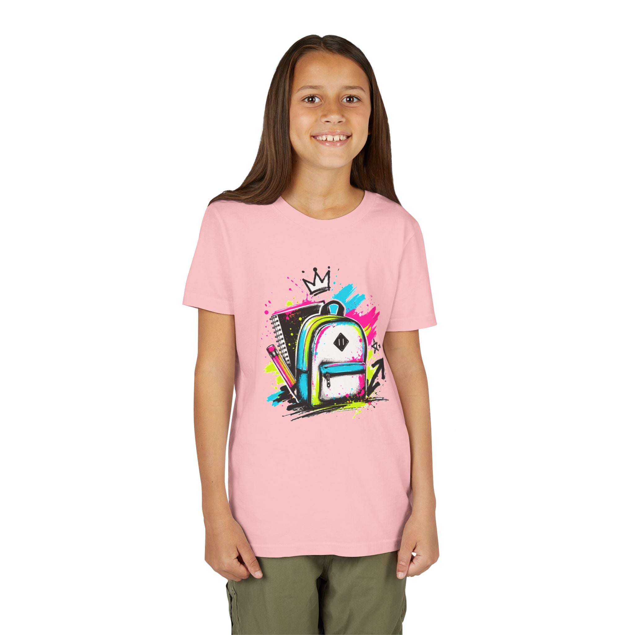 Back to School Kids T-Shirt | Graffiti Backpack Graphic Tee | First Day of School Shirt | Boys Girls Youth Tee