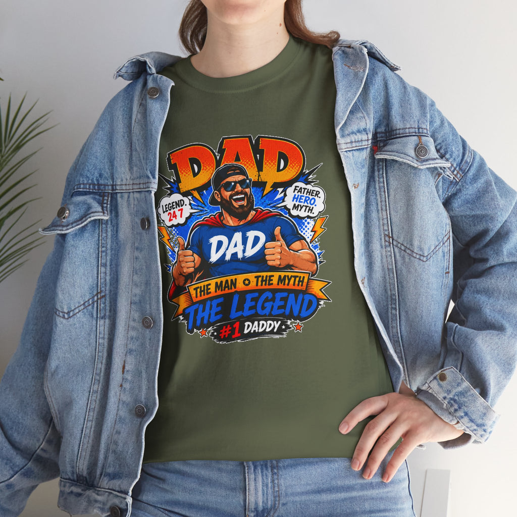 Funny Dad Shirt, Dad The Legend Tee, Father's Day Gift for Dad, Cool Dad Graphic T-Shirt, Best Dad Ever Shirt, Dad Gift