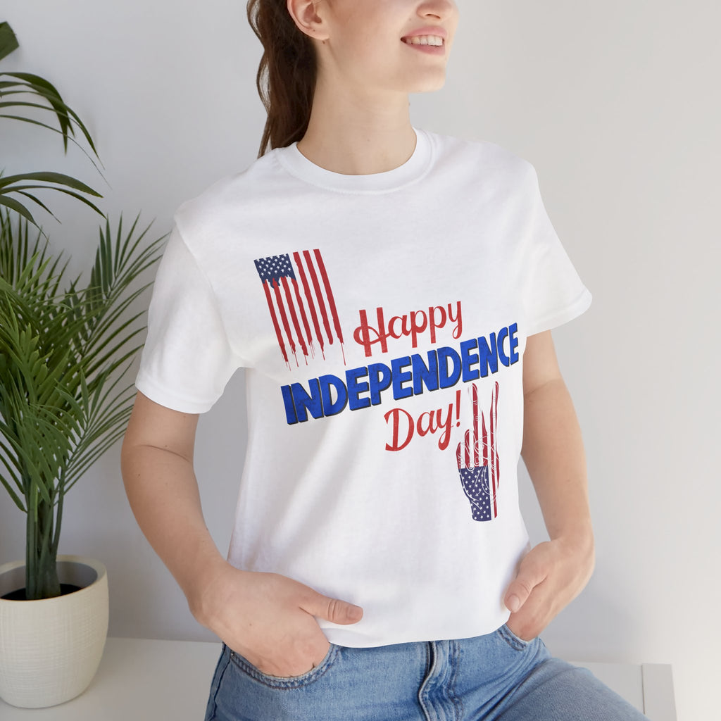 Happy Independence Day Shirt, Patriotic 4th of July T-Shirt, USA Flag Shirt, American Independence Day Tee