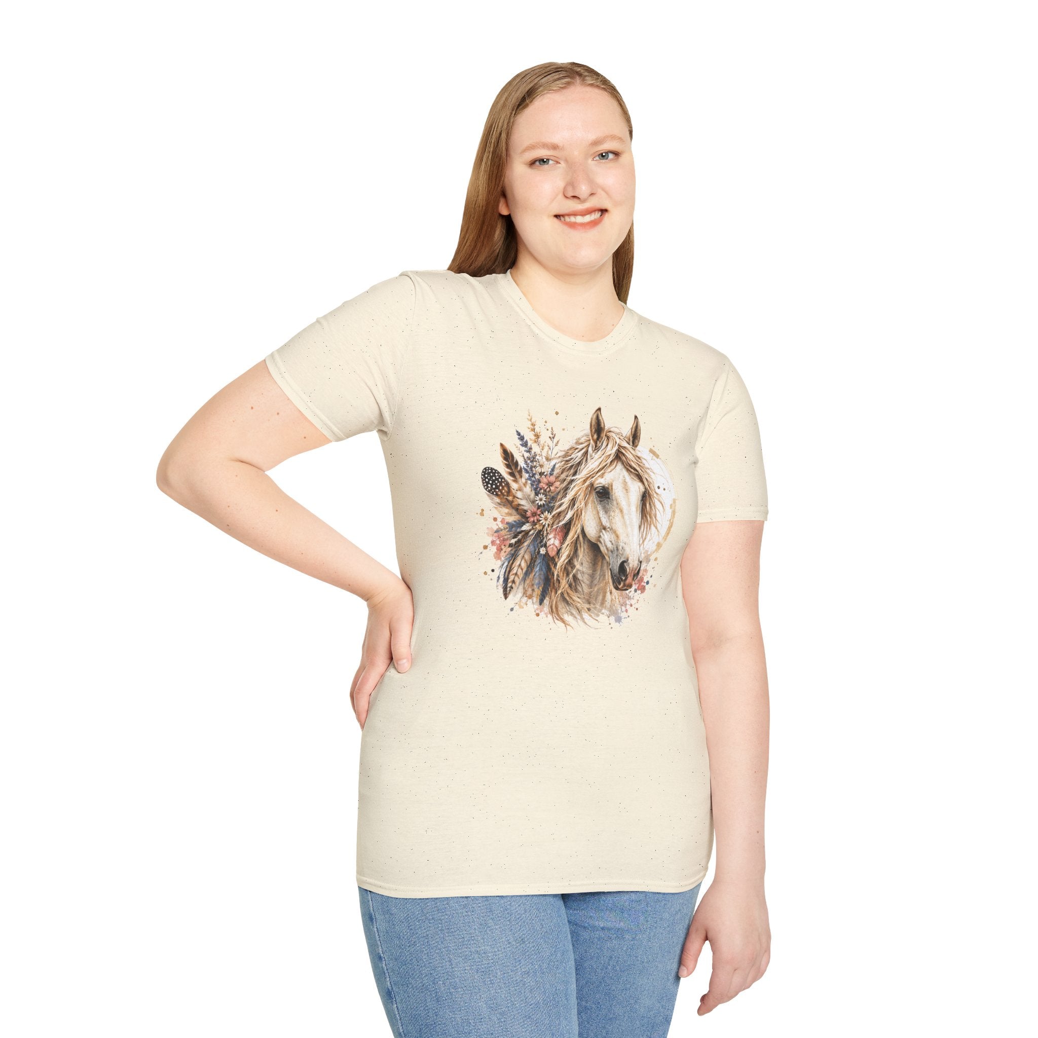 Horse T-Shirt, Western Horse Graphic Tee, Equestrian Shirt, Horse Lover Gift, Country Style Tee