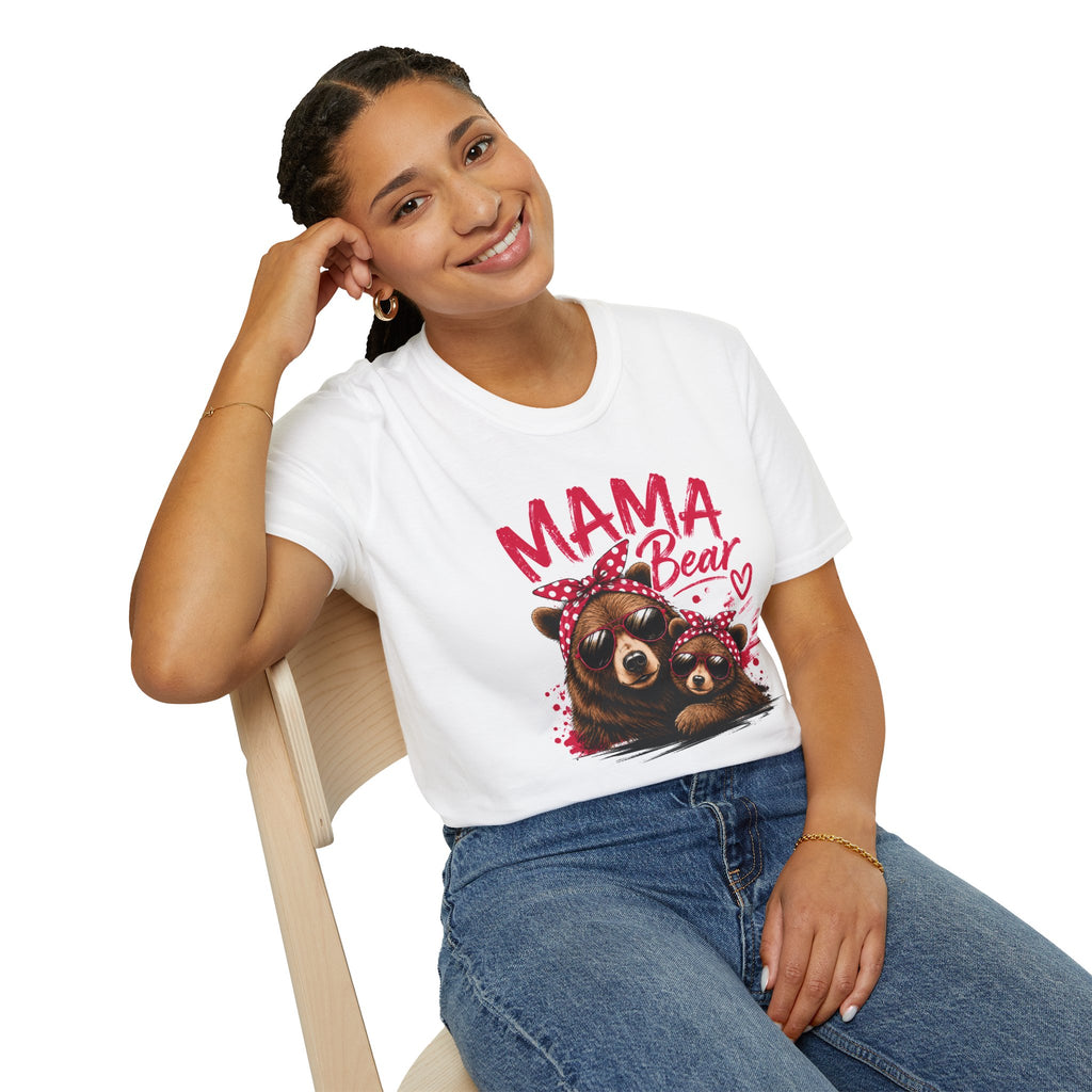 Mama Bear T-Shirt — Cute Sunglasses Bear Graphic