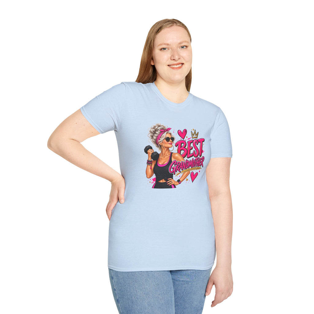 Best Grandmother Shirt, Funny Grandma T-Shirt, Fit Grandma Gift, Gym Grandma Shirt, Grandma Gift