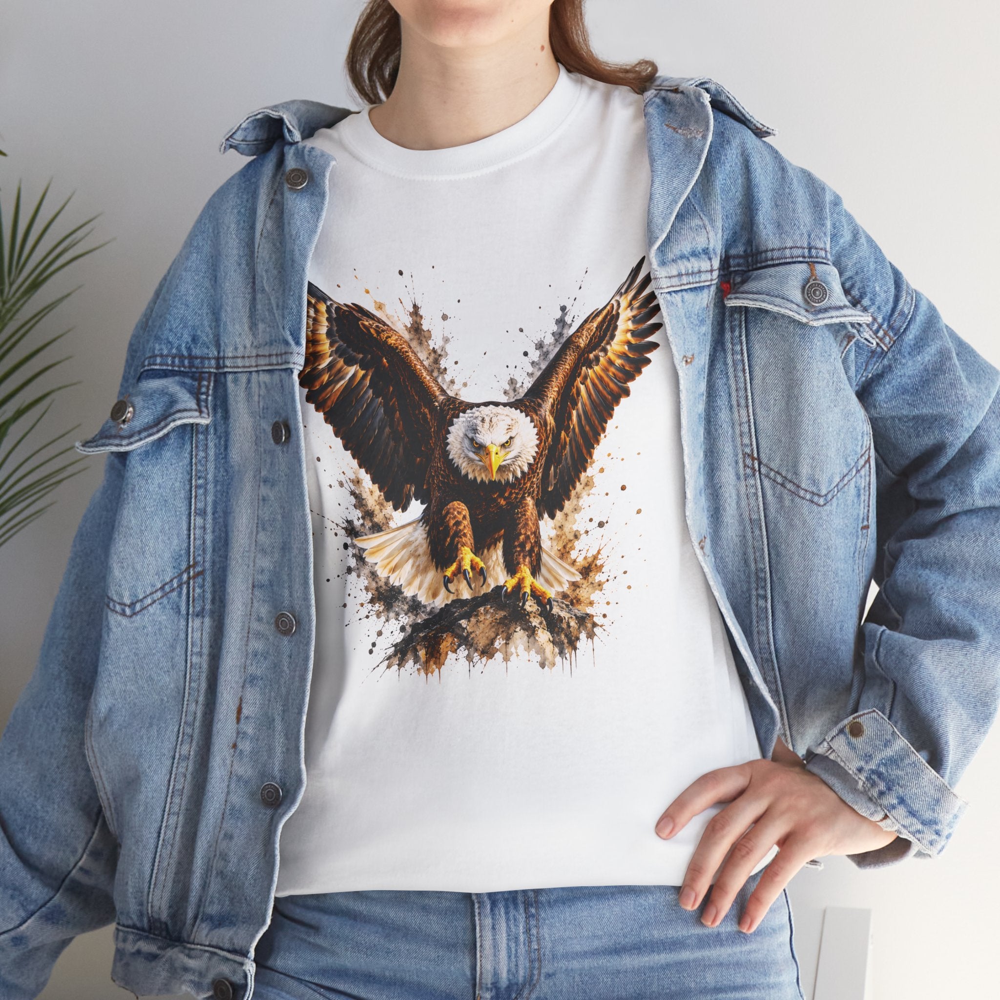 Majestic Bald Eagle T-Shirt, Eagle Graphic Tee, Patriotic Wildlife Shirt, Unisex Bird Lover Tee, American Eagle Gift