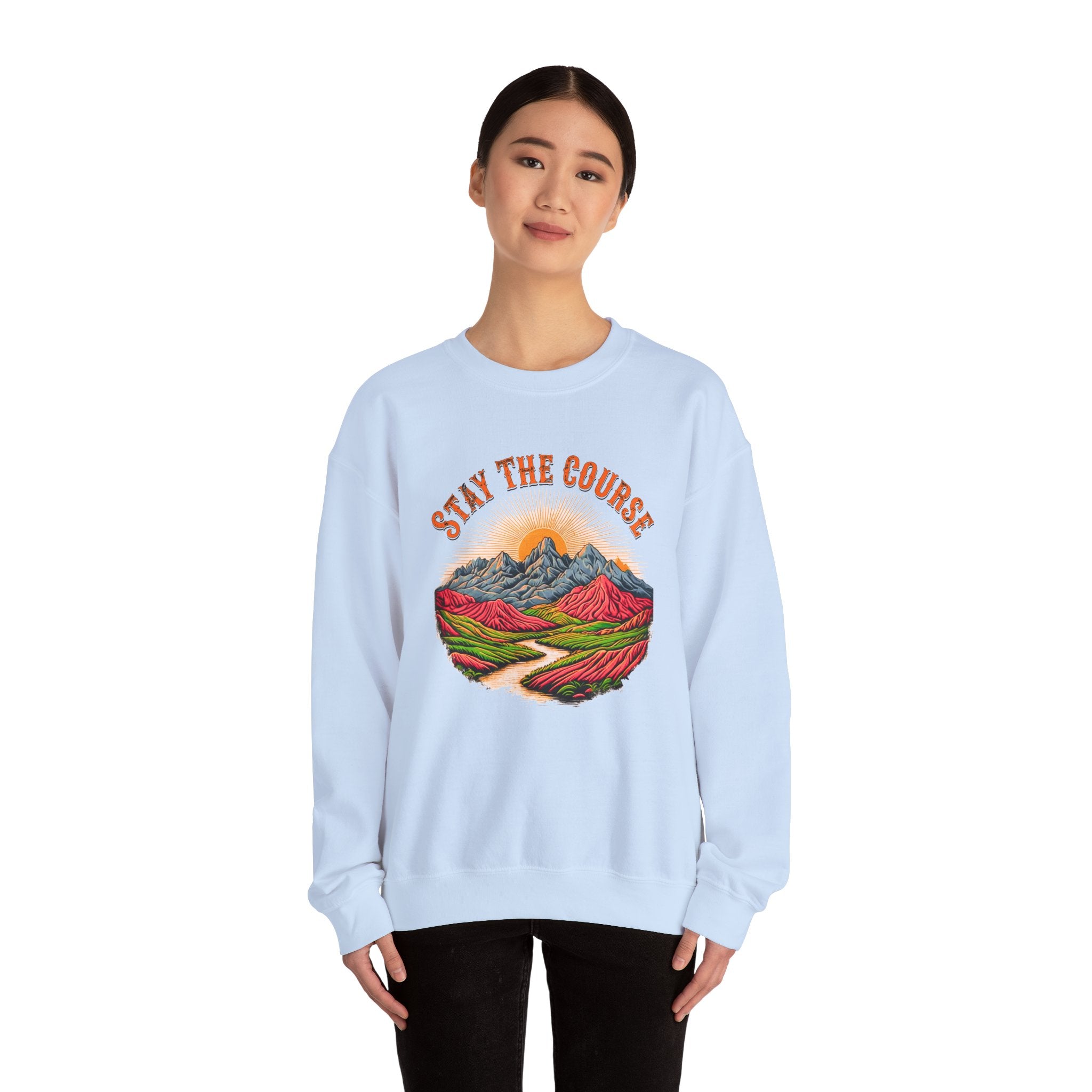 Stay the Course Sweatshirt - Scenic Mountain Crewneck