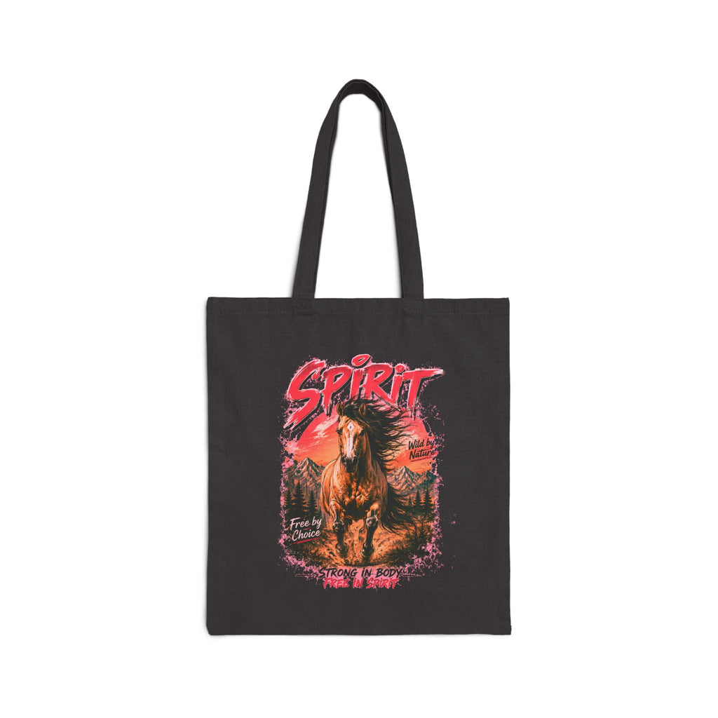 Tote — 'Spirit' Wild Horse Cotton Canvas Tote Bag