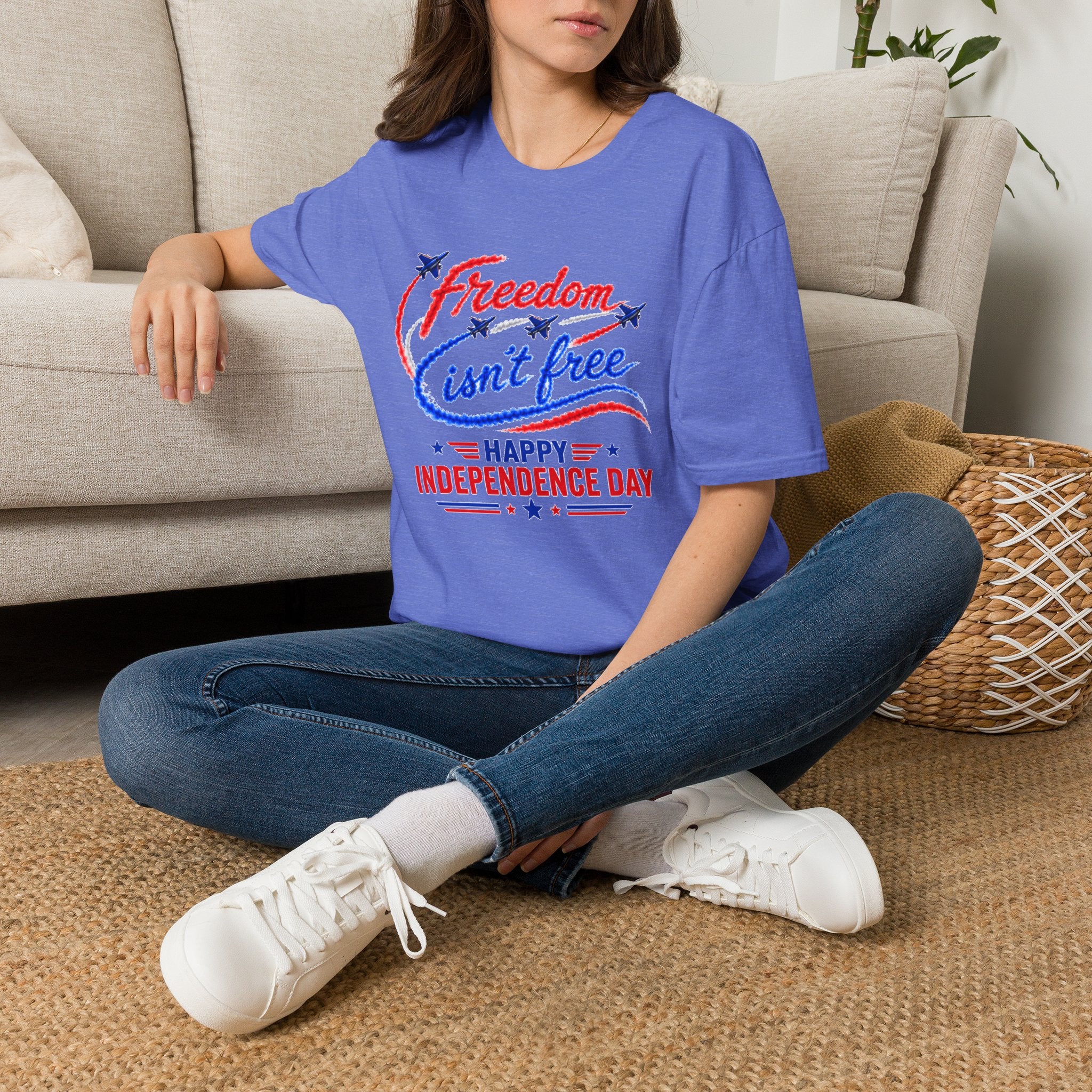 Freedom Isn't Free Shirt, Patriotic 4th of July T-Shirt, Independence Day Tee, USA Flag Graphic Tee, Military Support Gift