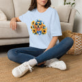 Golden Retriever Sunflower T-Shirt | Cute Dog Lover Shirt | Happy Puppy Graphic Tee | Floral Dog Mom Gift | Summer Unisex Tee