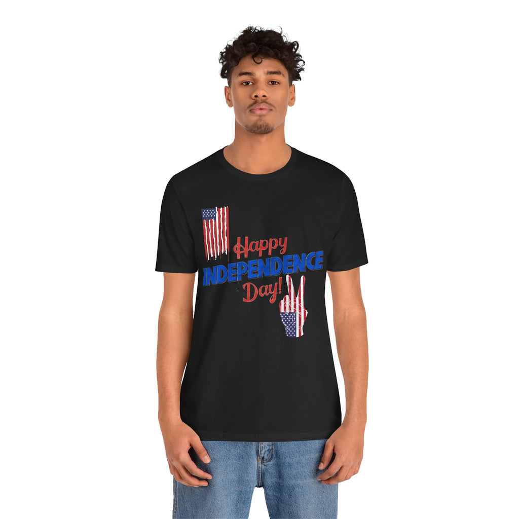 Happy Independence Day Shirt, Patriotic 4th of July T-Shirt, USA Flag Shirt, American Independence Day Tee