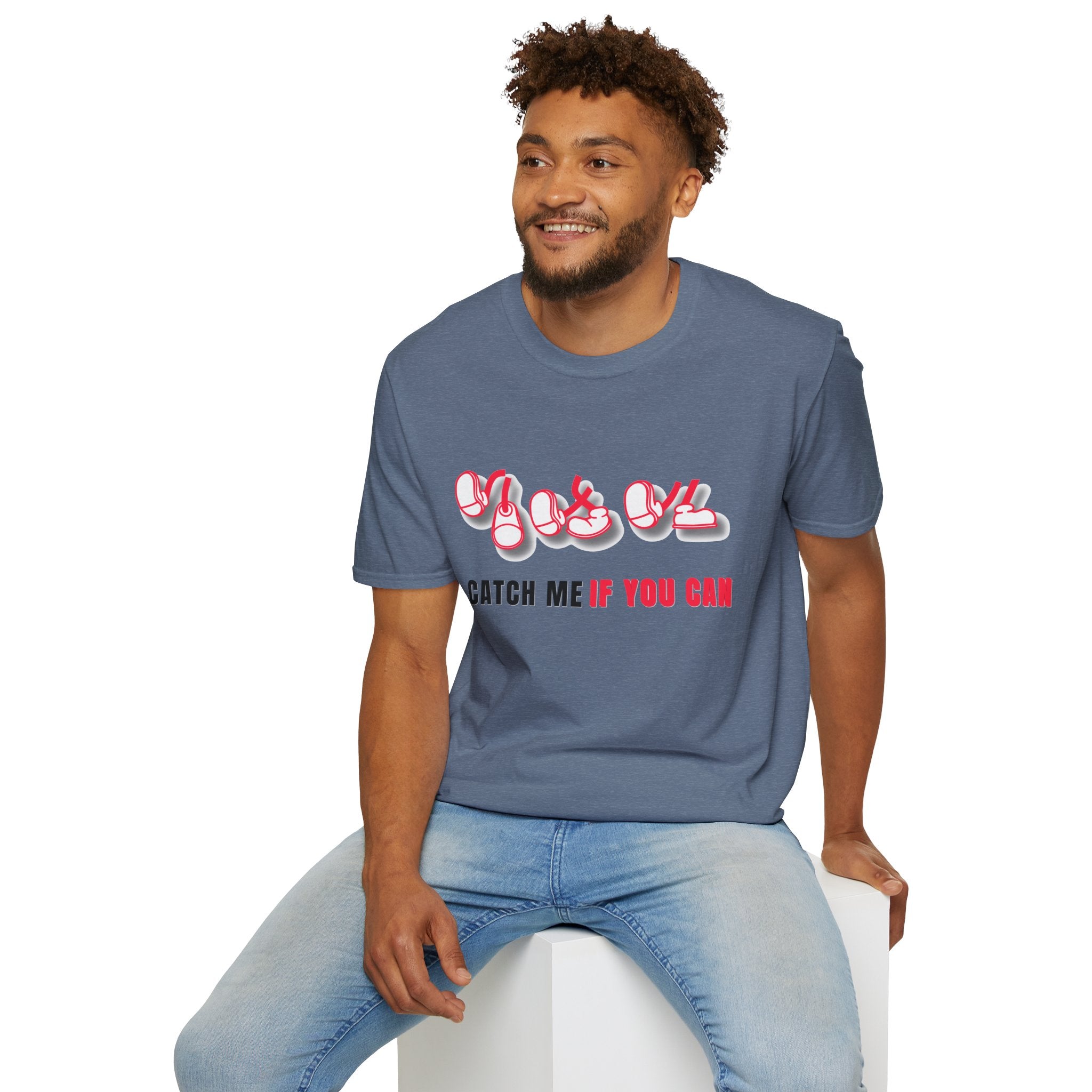 Catch Me If You Can T-Shirt, Funny Graphic Tee, Flirty Cute Shirt, Trendy Unisex Tee, Gift for Him Her