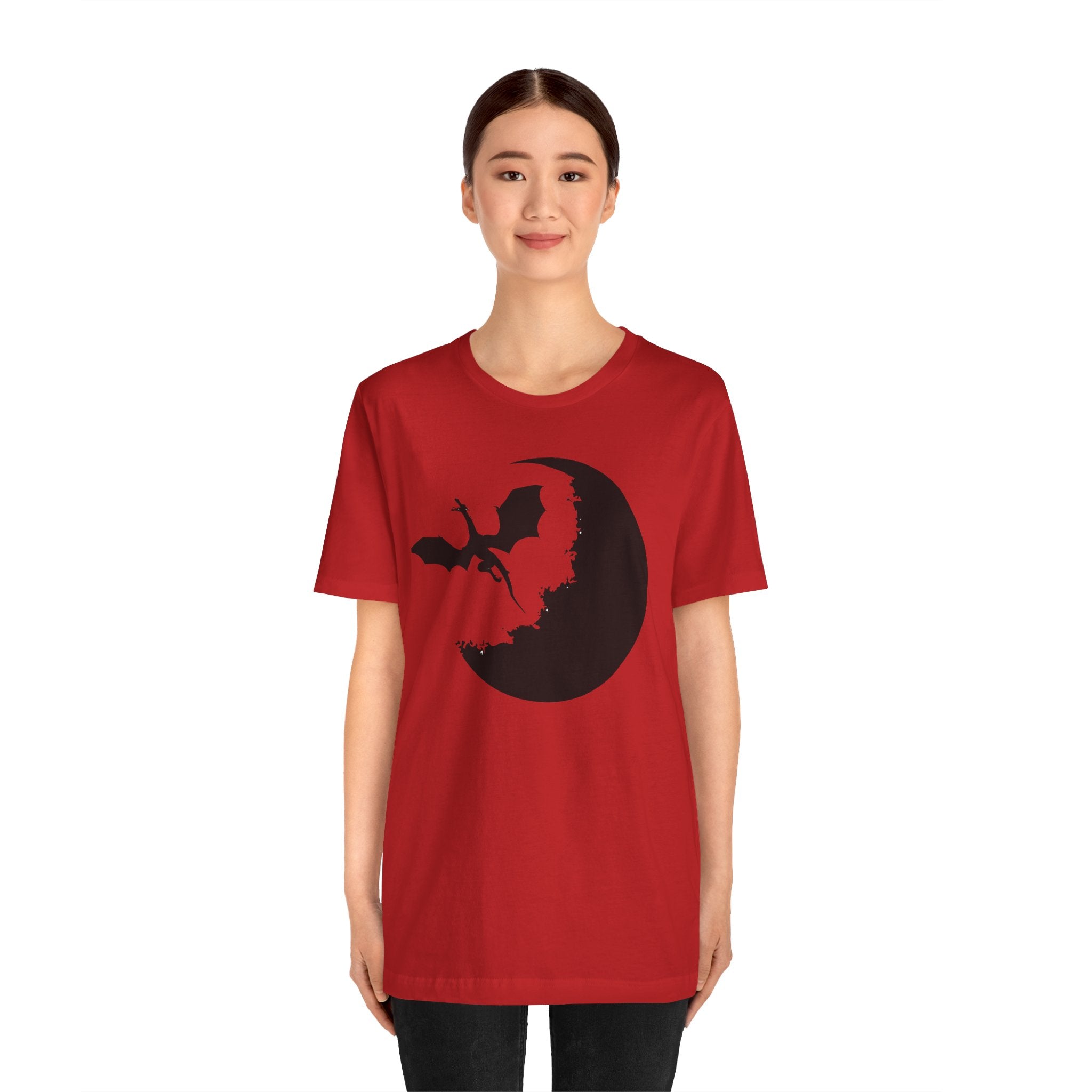 Bat Silhouette Moon T-Shirt — Gothic Halloween Tee