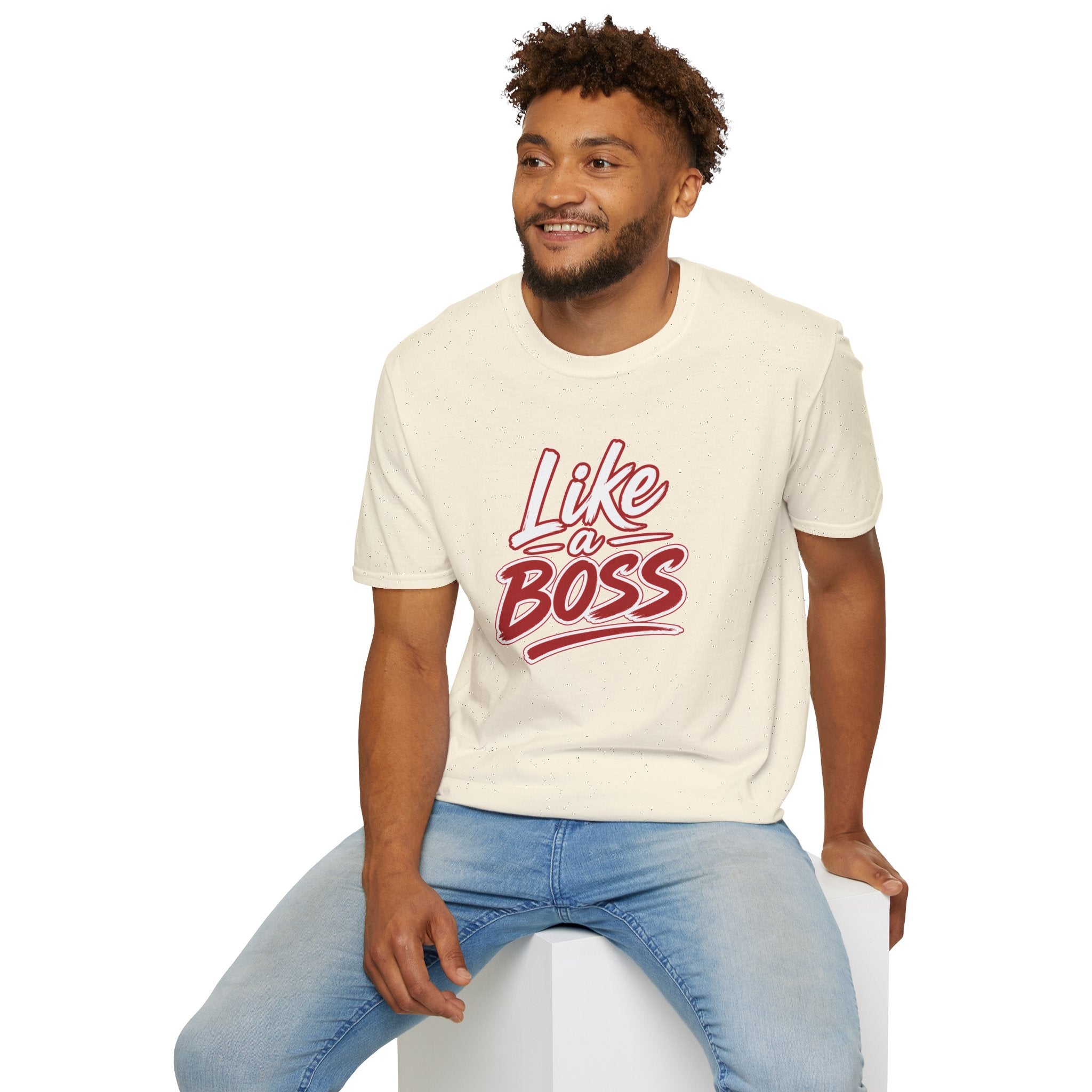 Like a Boss T-Shirt - Retro Script Empowerment Tee