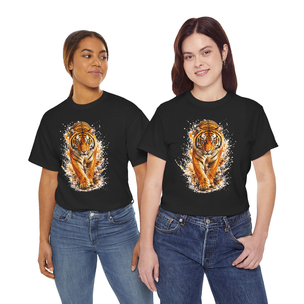 Majestic Tiger T-Shirt, Watercolor Tiger Graphic Tee, Unisex Wildlife Shirt, Tiger Lover Gift, Animal Art Tee