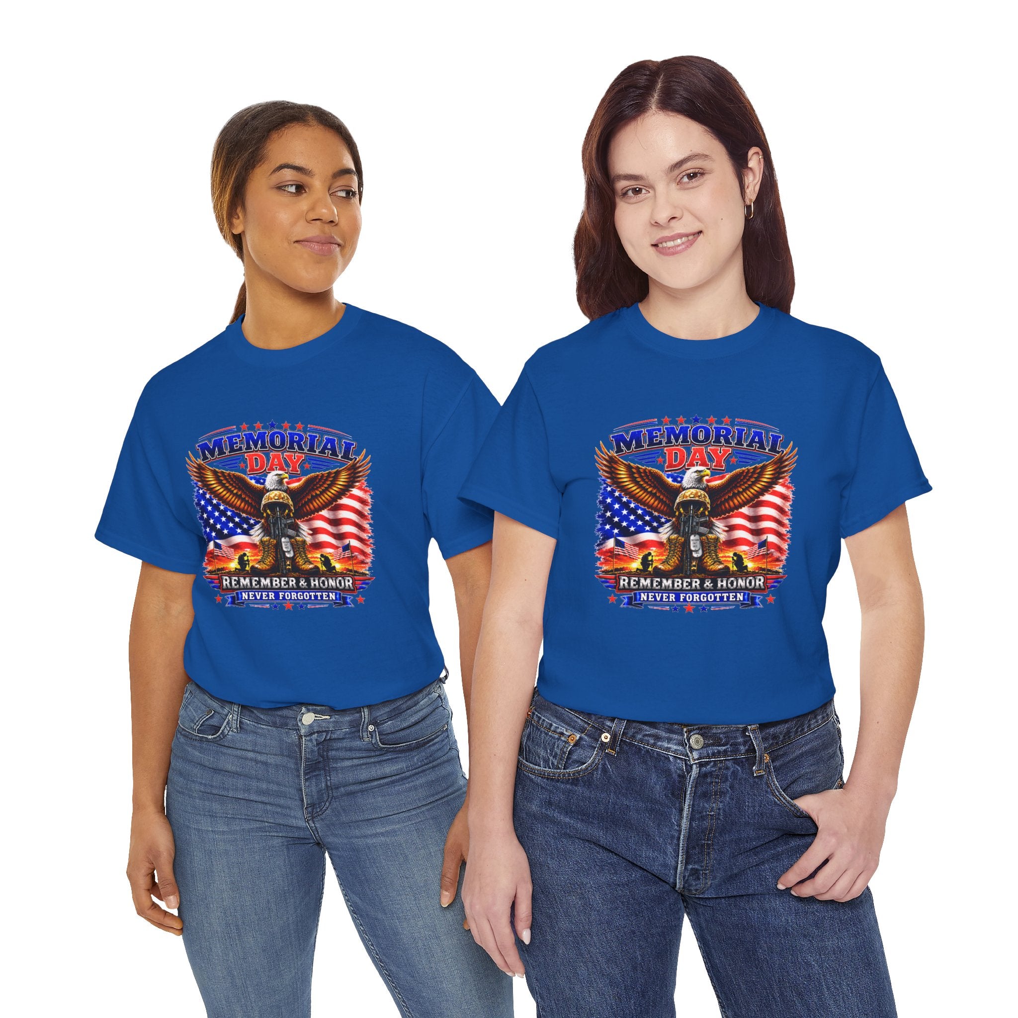 Memorial Day Shirt, Patriotic Eagle T-Shirt, Remember & Honor Tee, American Flag Graphic Shirt, Military Tribute Gift