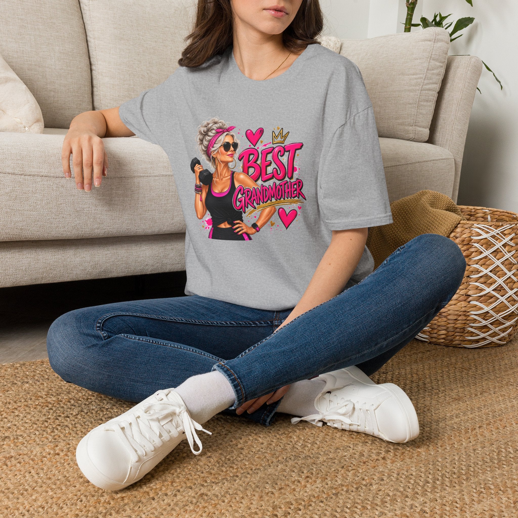 Best Grandmother Shirt, Funny Grandma T-Shirt, Fit Grandma Gift, Gym Grandma Shirt, Grandma Gift