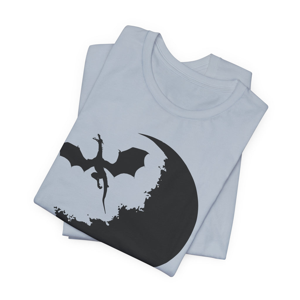 Bat Silhouette Moon T-Shirt — Gothic Halloween Tee