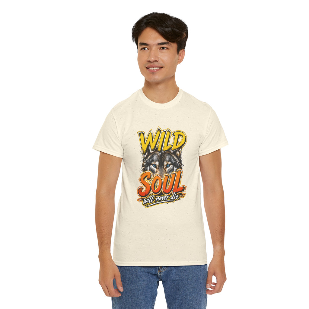 Wolf 'Wild Soul' Graphic Tee – Bold Wildlife Shirt for Nature Lovers