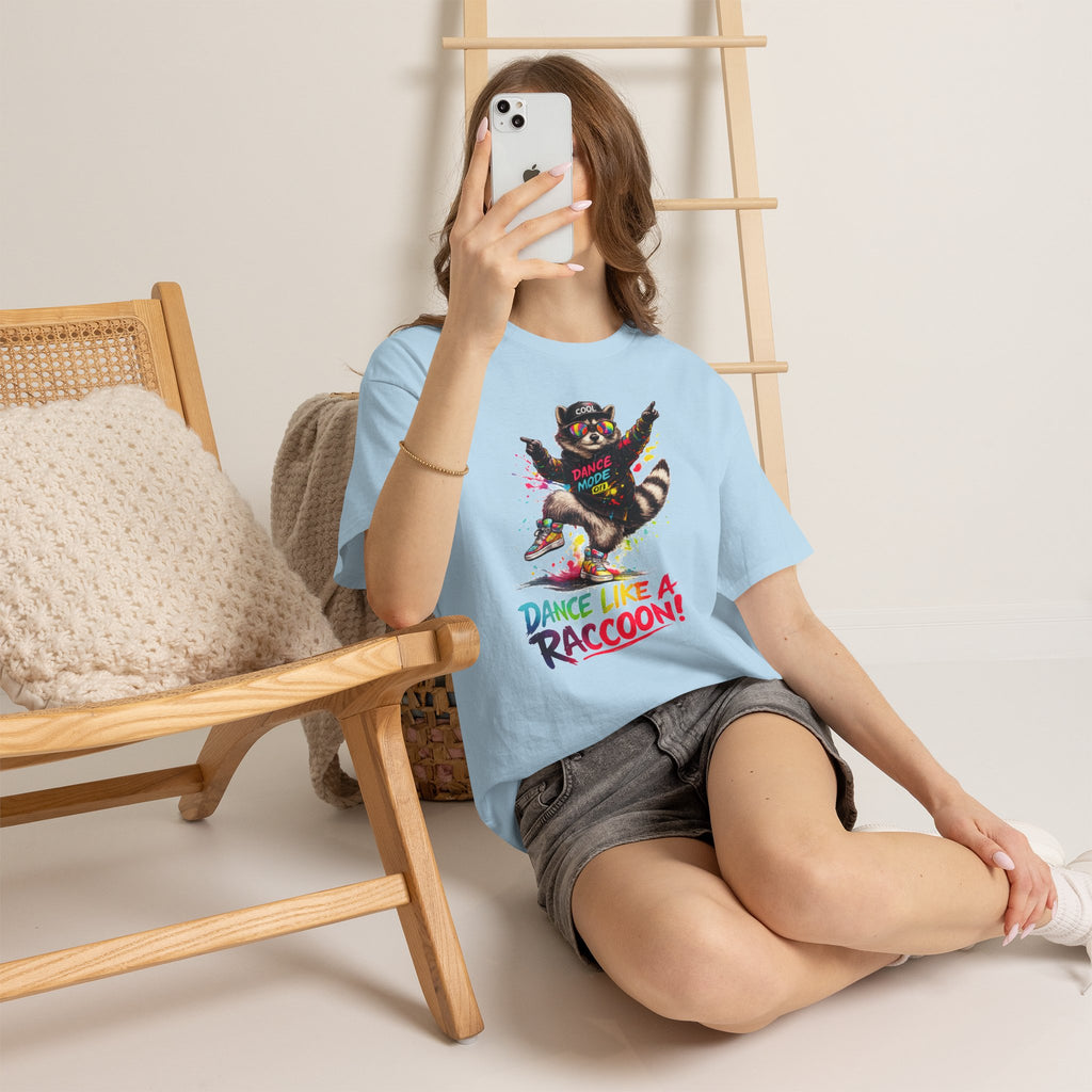 Dance Like a Raccoon T-Shirt — Cute Retro Raccoon Dance Graphic Tee