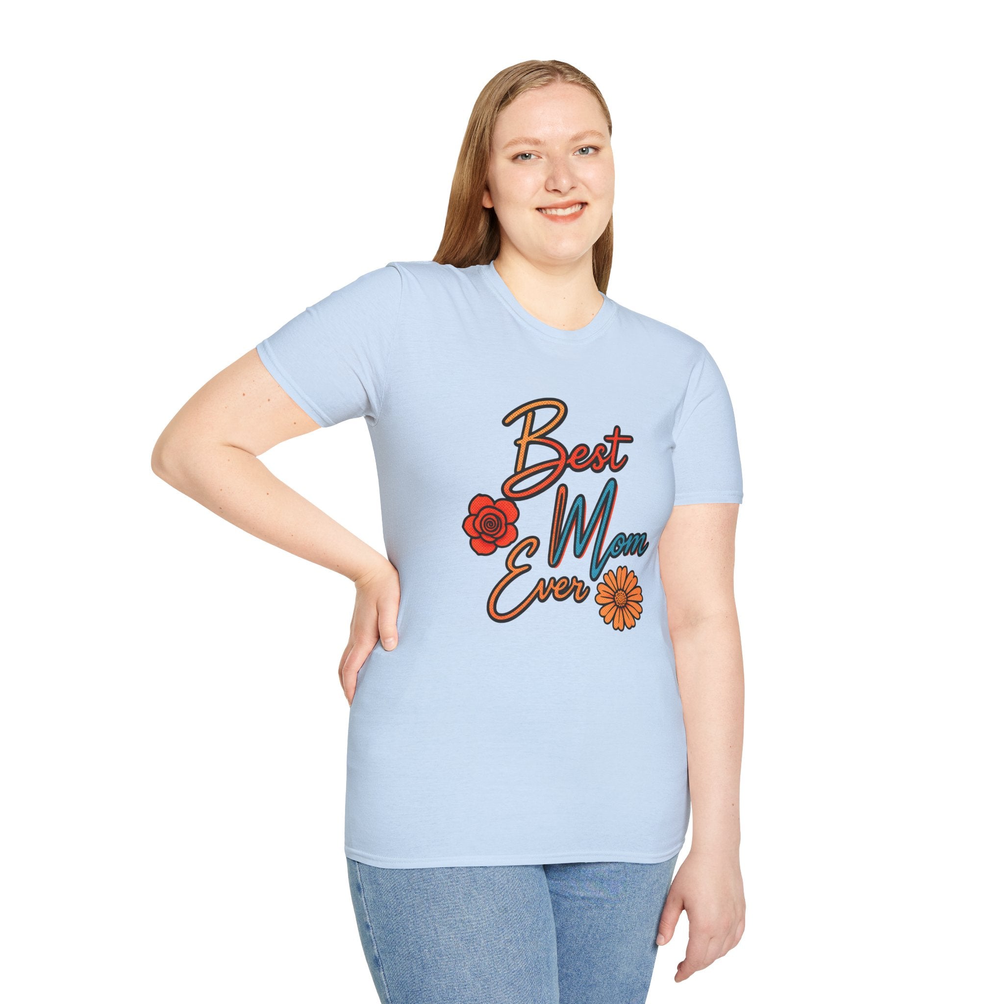 Best Mom Ever T-Shirt, Floral Mom Shirt, Mother’s Day Gift, Cute Retro Mama Tee, Gift for Mom, Unisex Shirt
