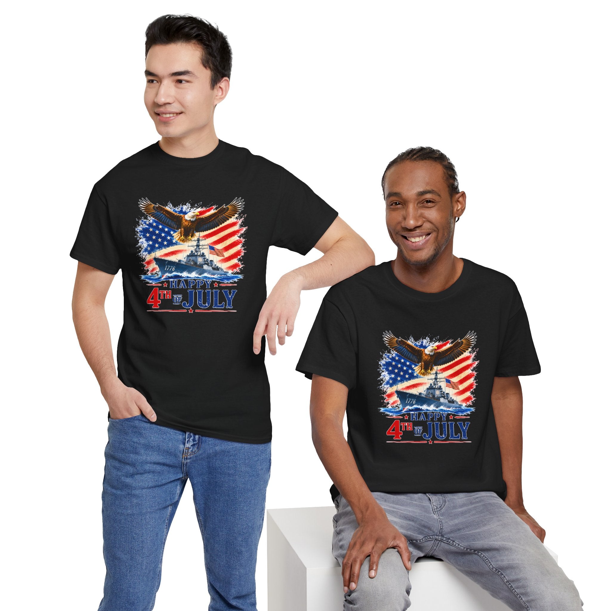 Happy 4th of July Shirt, Patriotic Eagle T-Shirt, American Flag Tee, USA Independence Day Shirt, Freedom Eagle Gift