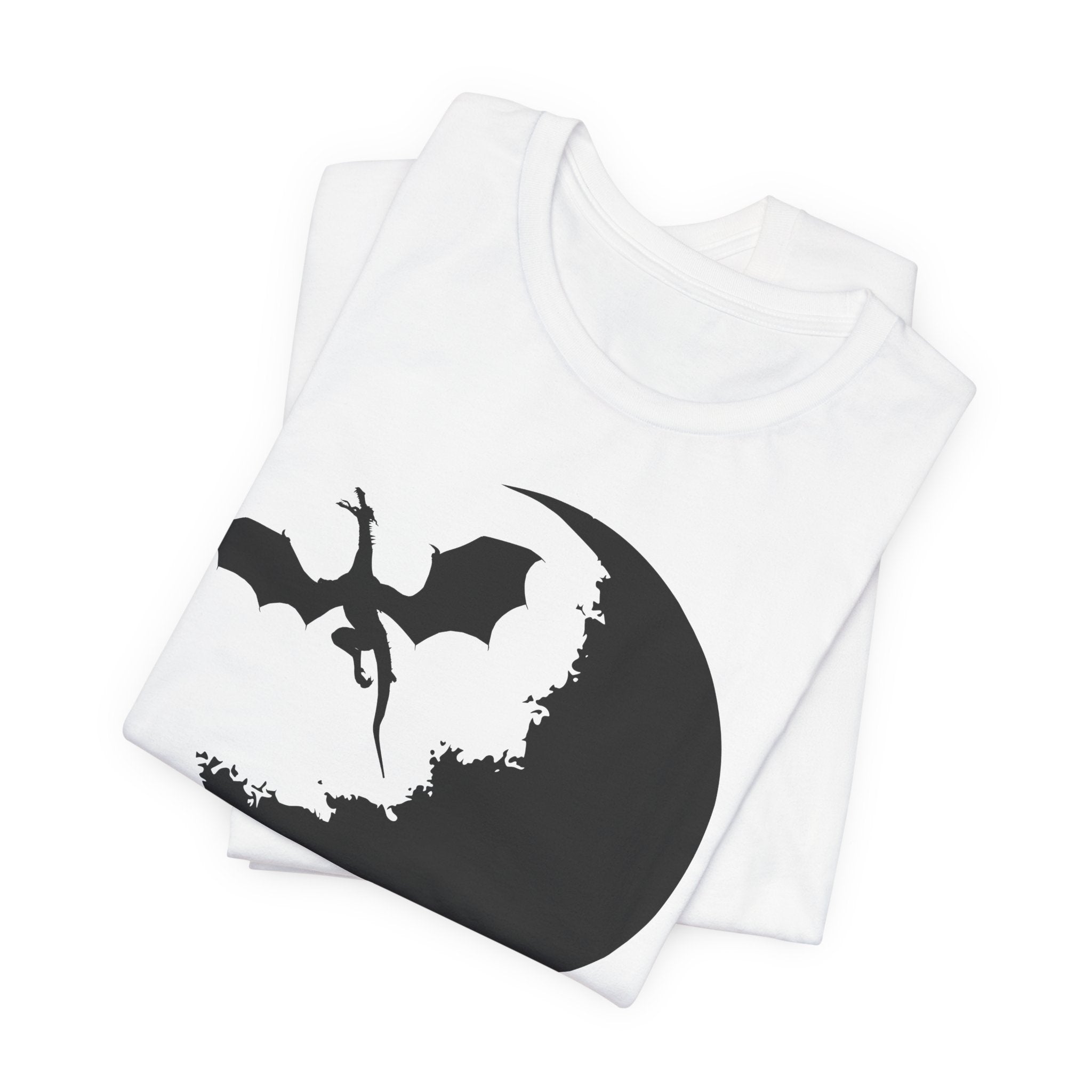 Bat Silhouette Moon T-Shirt — Gothic Halloween Tee