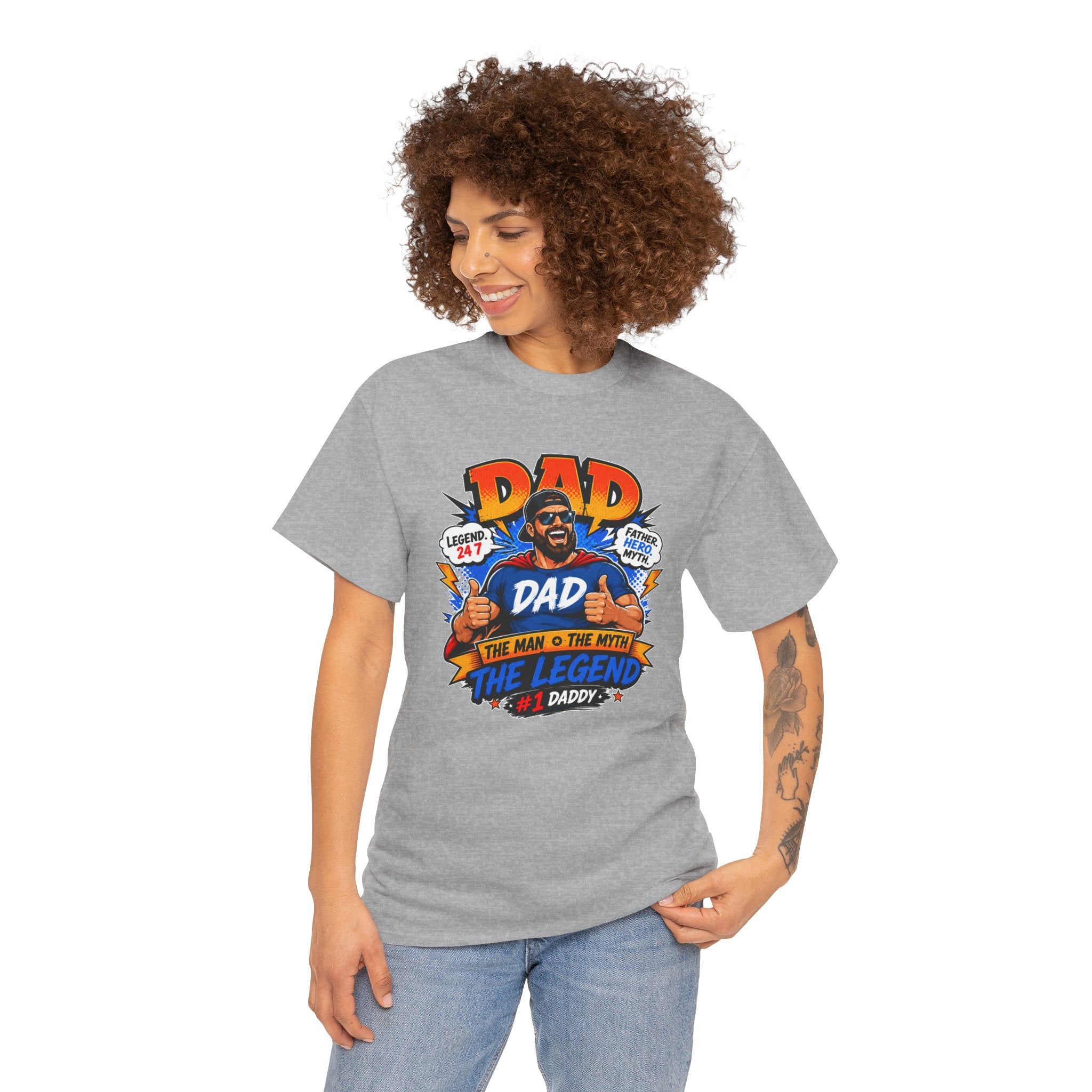 Funny Dad Shirt, Dad The Legend Tee, Father's Day Gift for Dad, Cool Dad Graphic T-Shirt, Best Dad Ever Shirt, Dad Gift