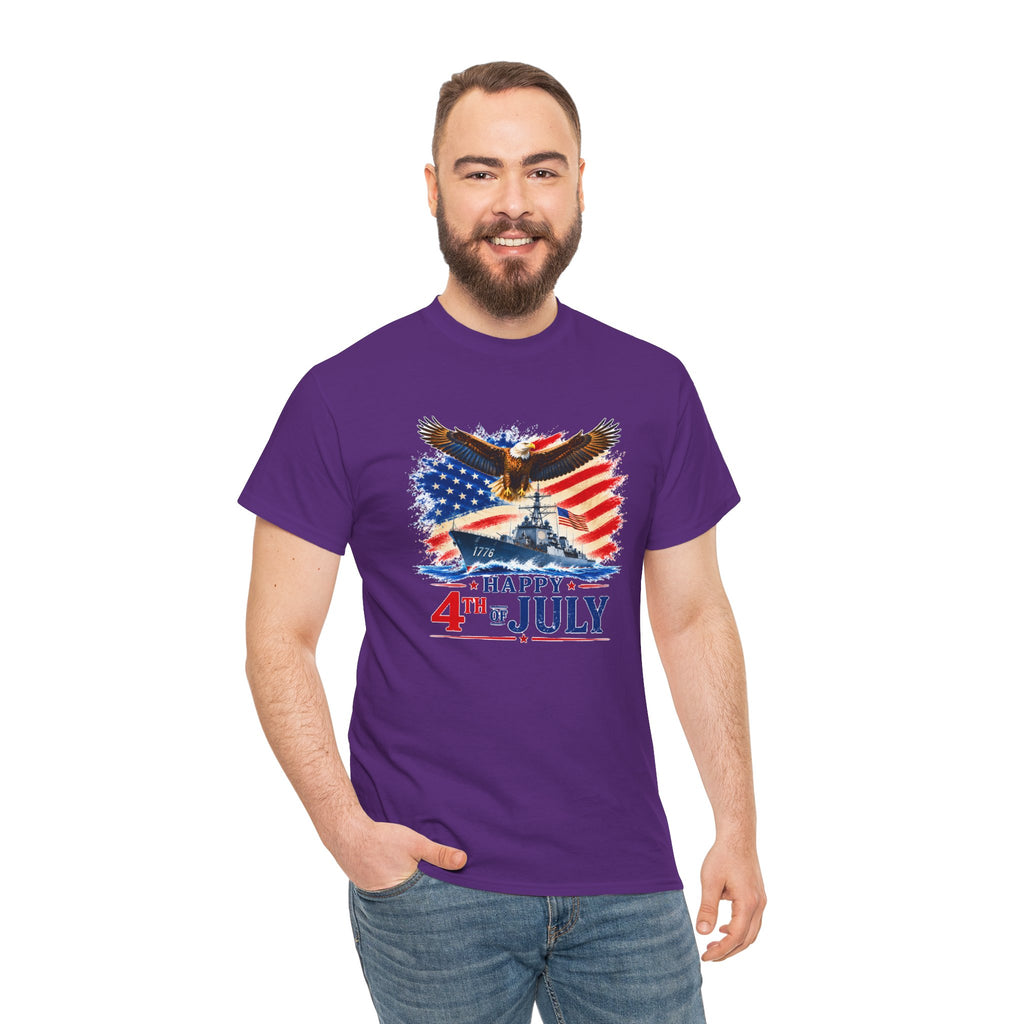 Happy 4th of July Shirt, Patriotic Eagle T-Shirt, American Flag Tee, USA Independence Day Shirt, Freedom Eagle Gift