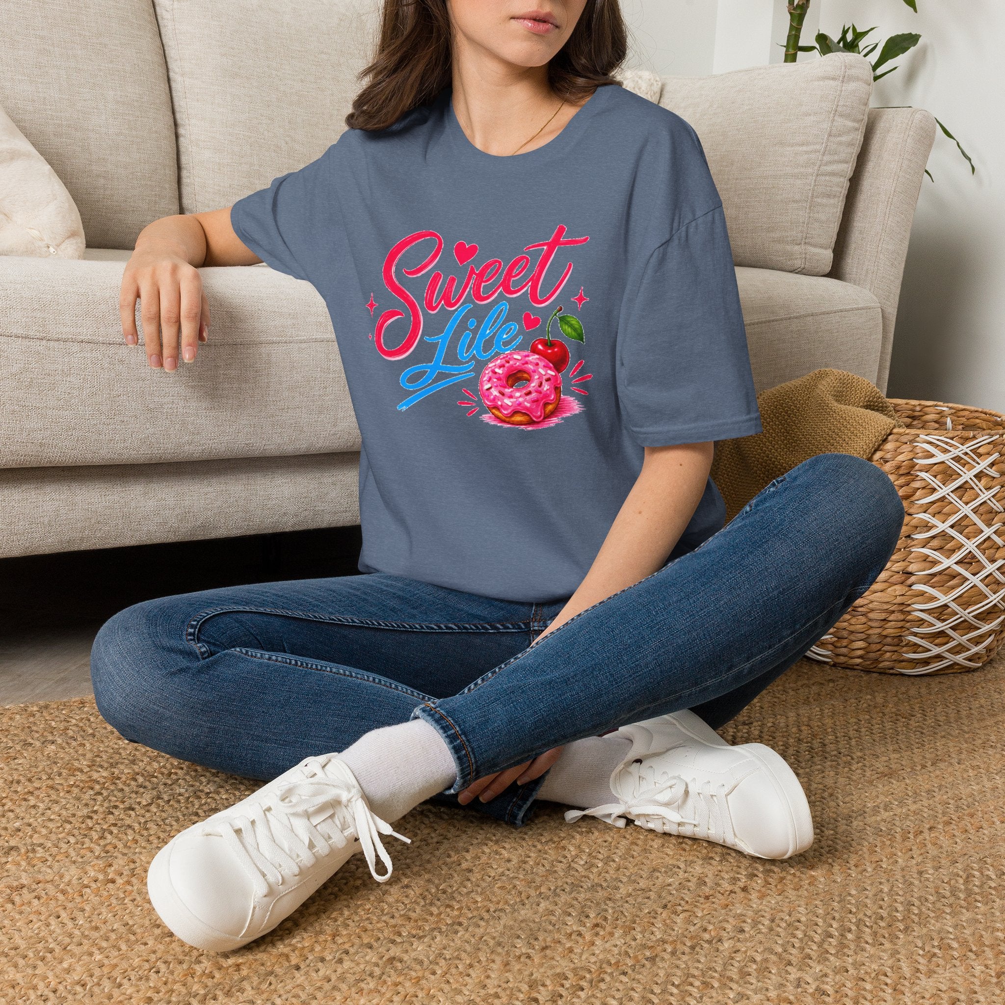 Sweet Life T-Shirt — Cute Donut & Cherry Graphic
