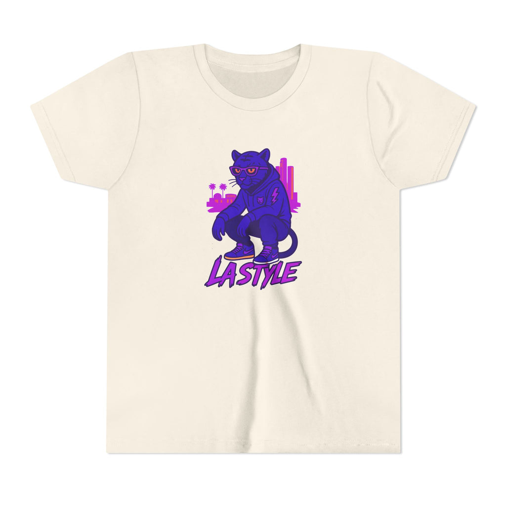 Youth Tee — Purple Panther 'Lastive' Graphic Kids Shirt