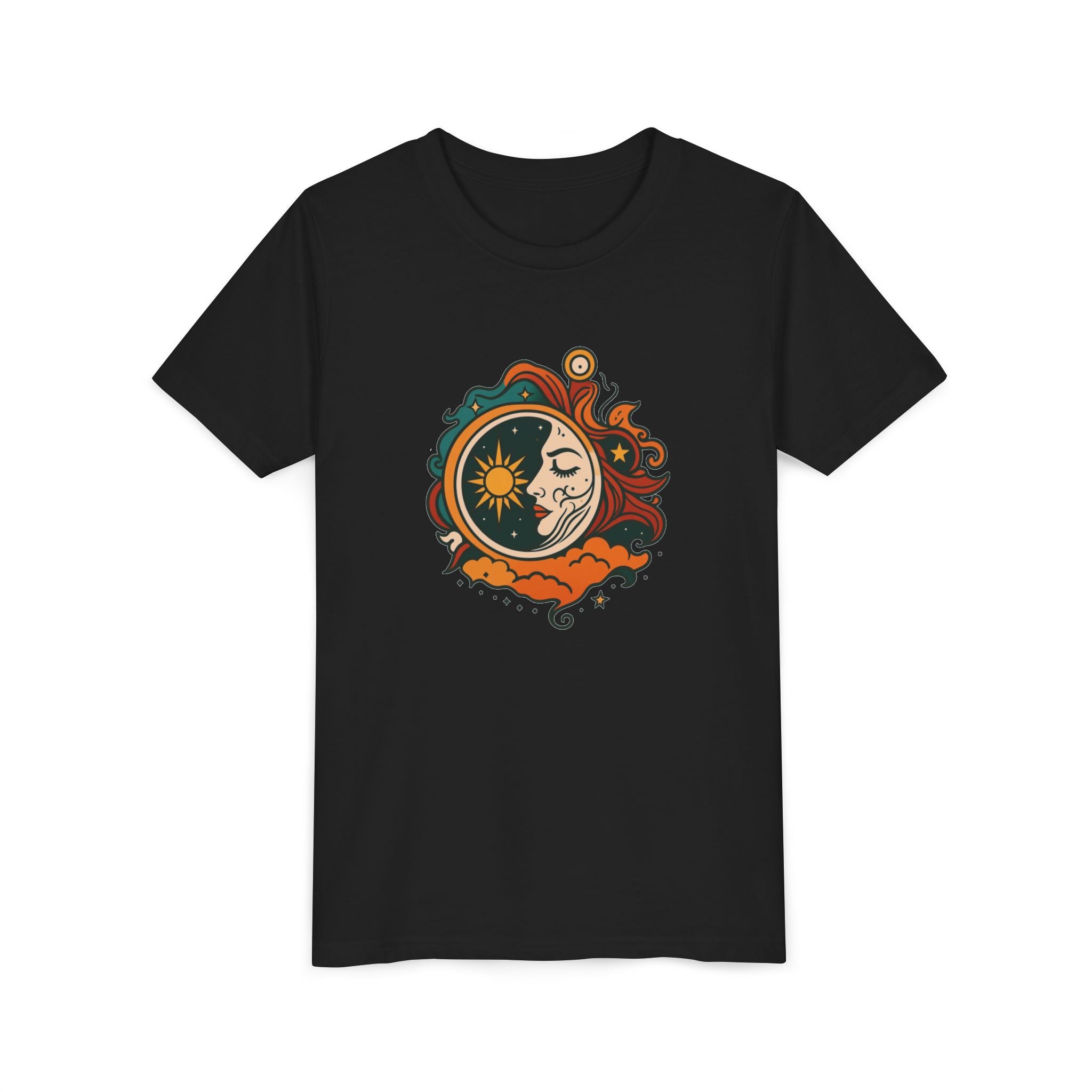 Youth Tee — Sun & Moon Yin Yang Kids Graphic T‑Shirt