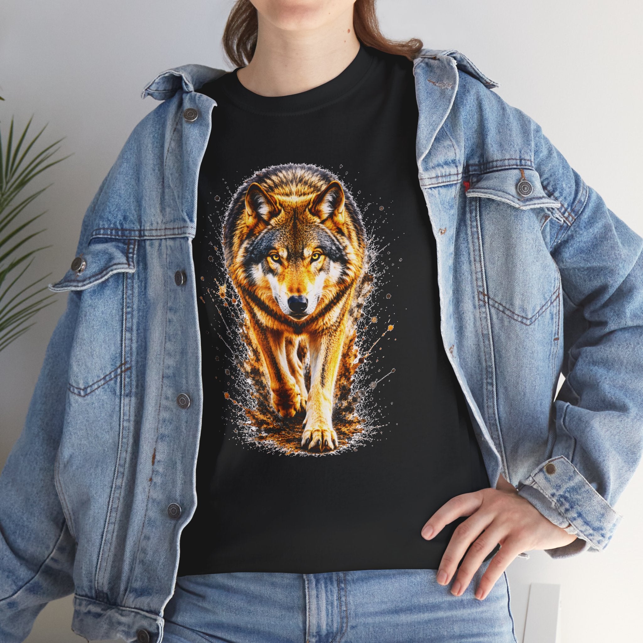Wolf Graphic T-Shirt, Majestic Wolf Tee, Wildlife Animal Shirt, Unisex Nature Graphic Tee, Wolf Lover Gift, Forest Wolf Shirt