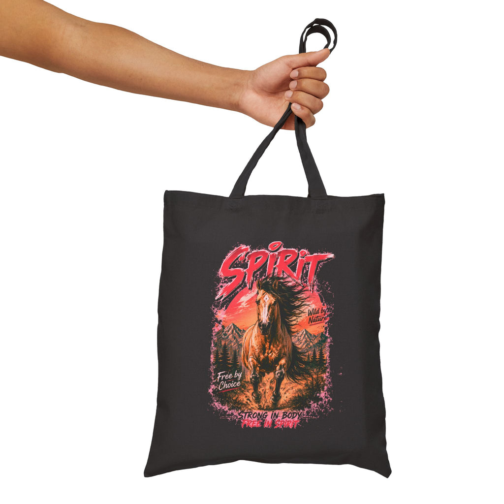 Tote — 'Spirit' Wild Horse Cotton Canvas Tote Bag