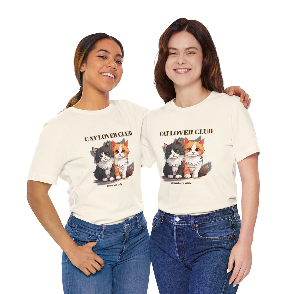 Cat Lover Club T-Shirt — Cute Kittens “members only” Graphic Tee