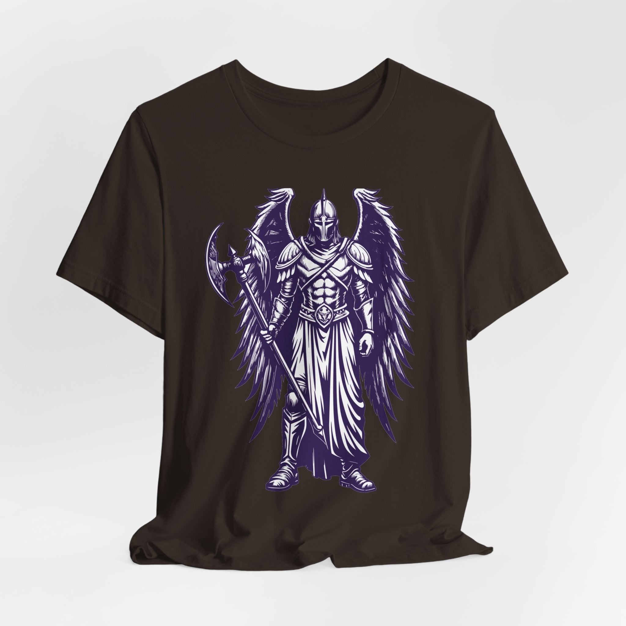 Fallen Angel Warrior T-Shirt | Gothic Fantasy Winged Knight Tee