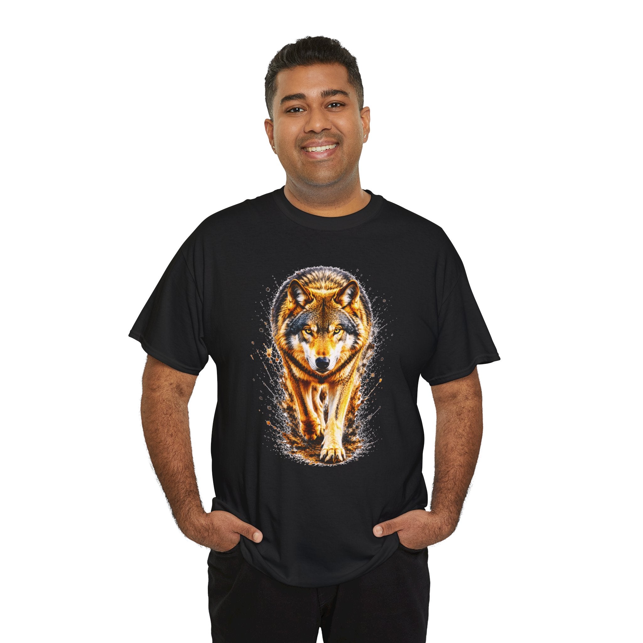 Wolf Graphic T-Shirt, Majestic Wolf Tee, Wildlife Animal Shirt, Unisex Nature Graphic Tee, Wolf Lover Gift, Forest Wolf Shirt