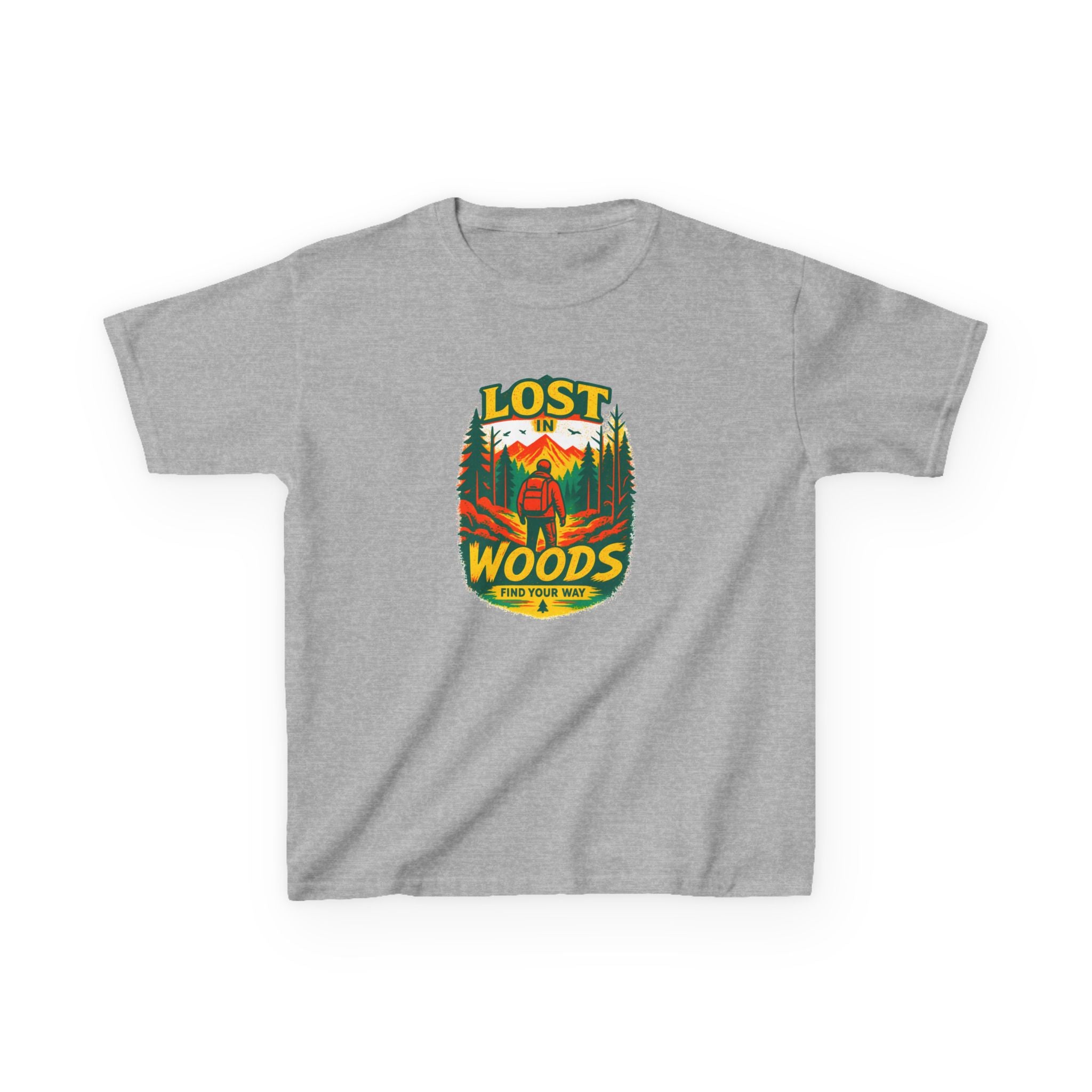 Kids Lost in Woods Shirt | Camping Adventure Tee | Nature Graphic T-Shirt