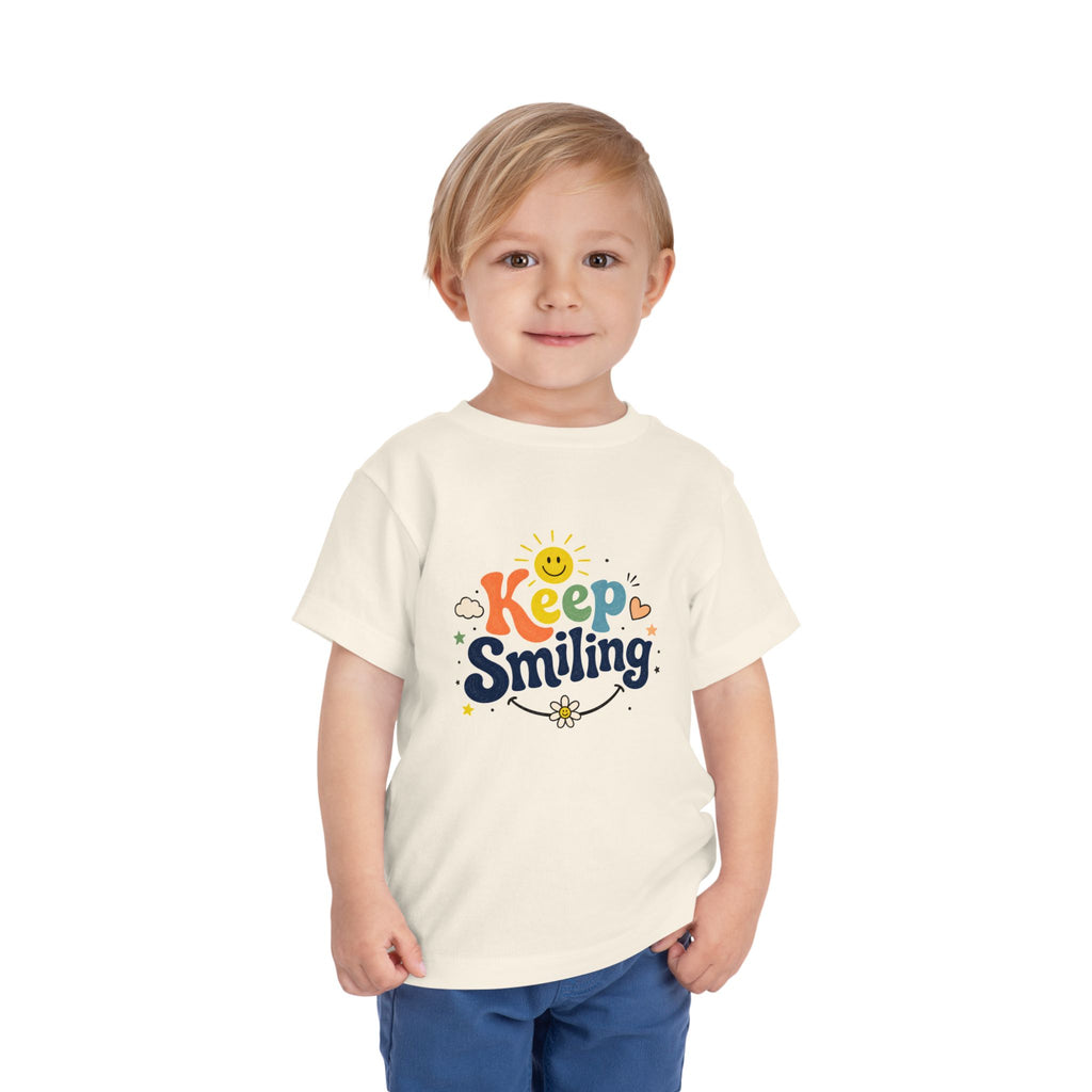 Keep Smiling Toddler Tee — Cute Sunshine Positive Kids Shirt