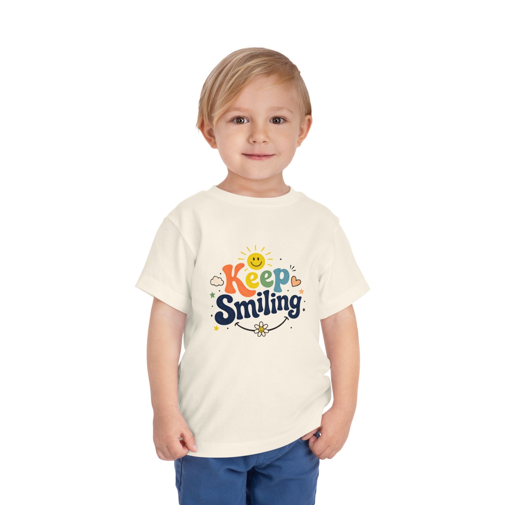 Keep Smiling Toddler Tee — Cute Sunshine Positive Kids Shirt