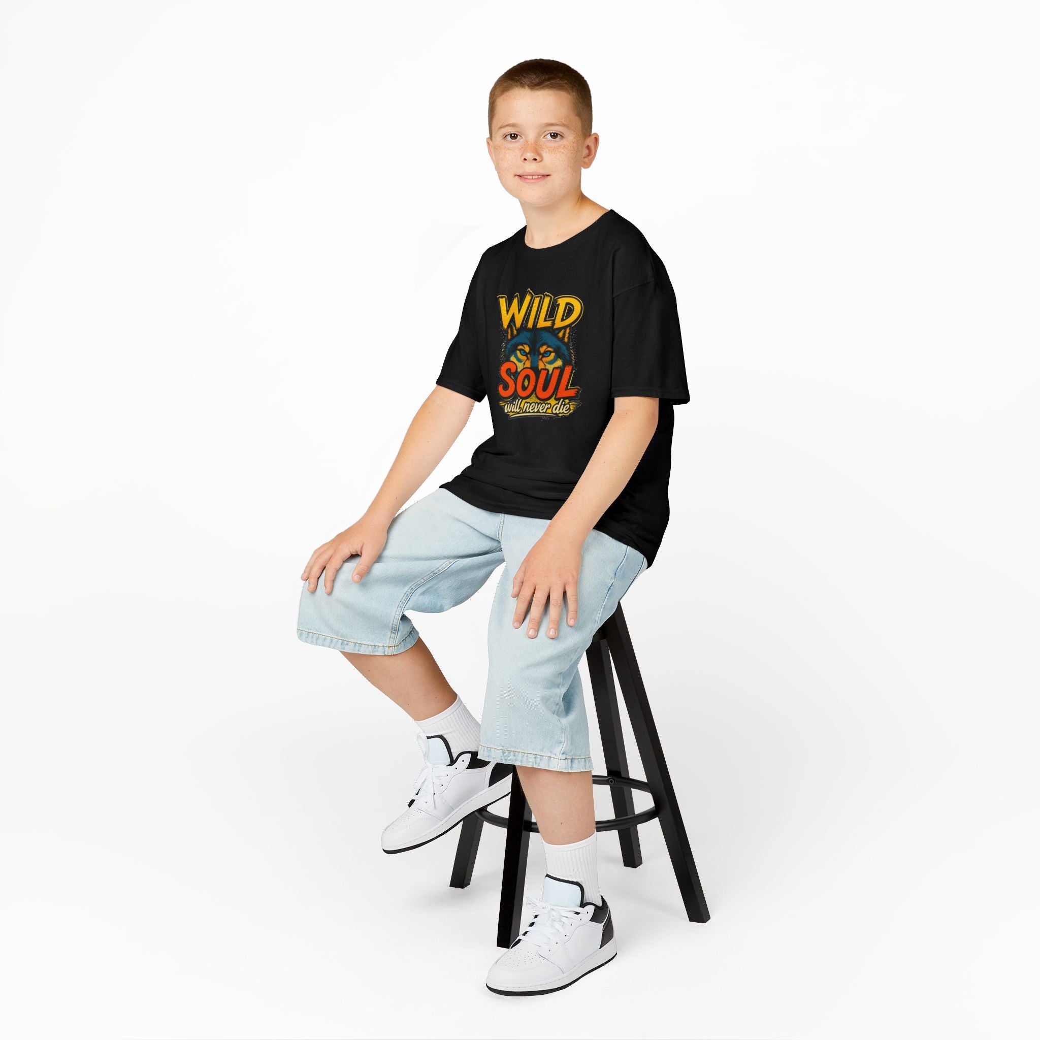 Kids Tee — "Wild Soul" Tiger Graphic Shirt for Bold Little Adventurers