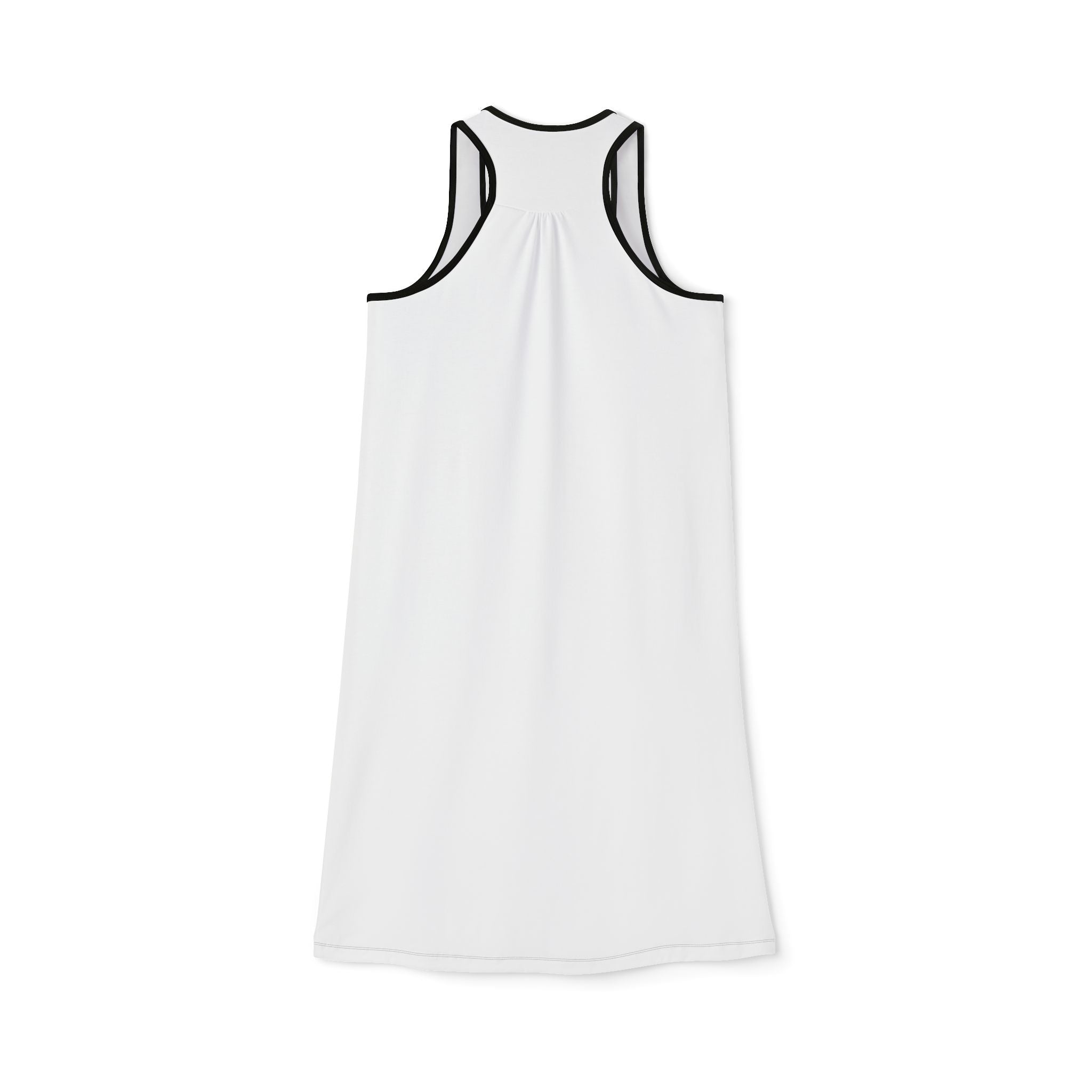 Boho Heart Racerback Dress, Feather Heart Summer Dress, Cute Beach Sundress for Women