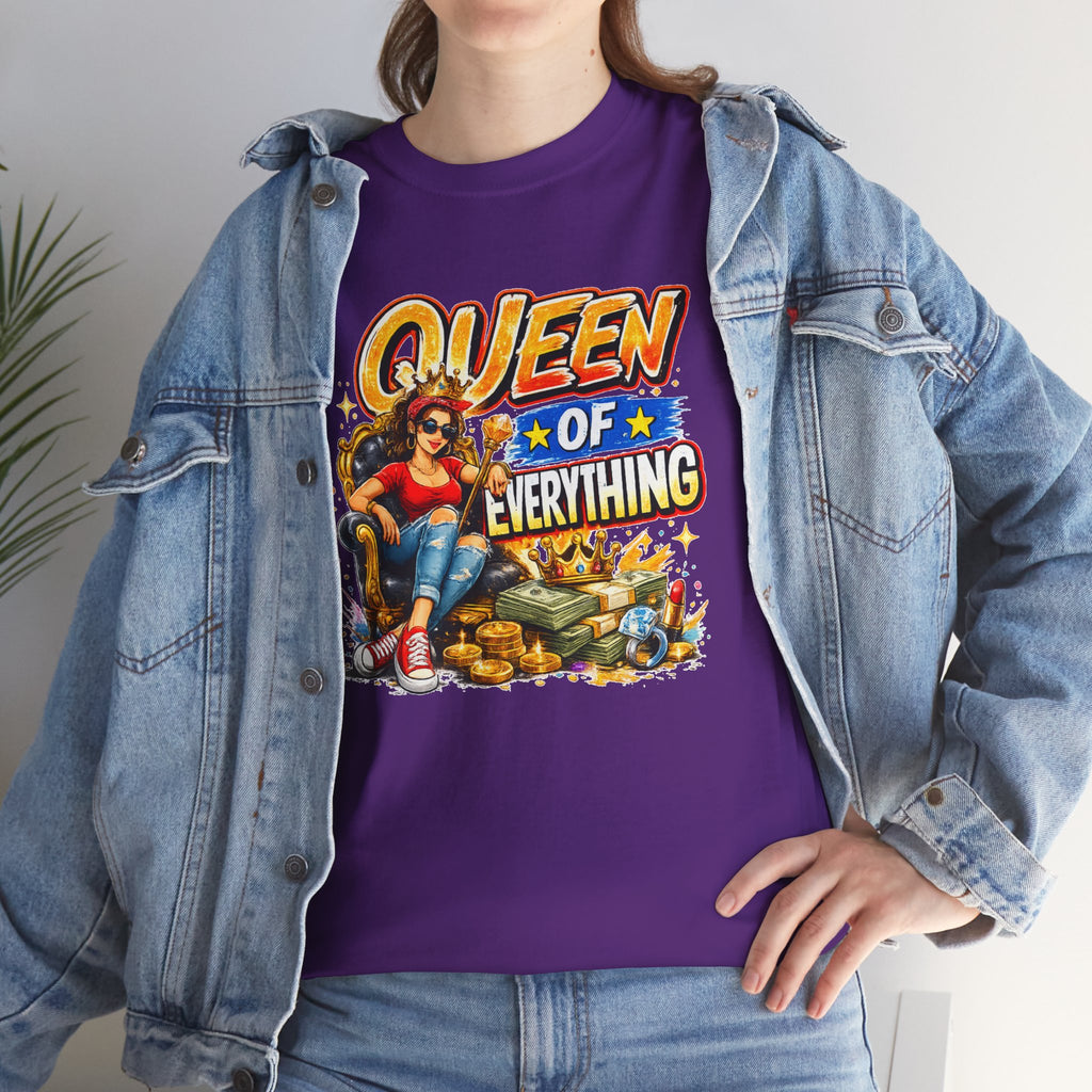 Queen of Everything Shirt | Funny Queen Graphic Tee | Gift for Mom | Boss Lady Shirt | Retro Vintage Tee