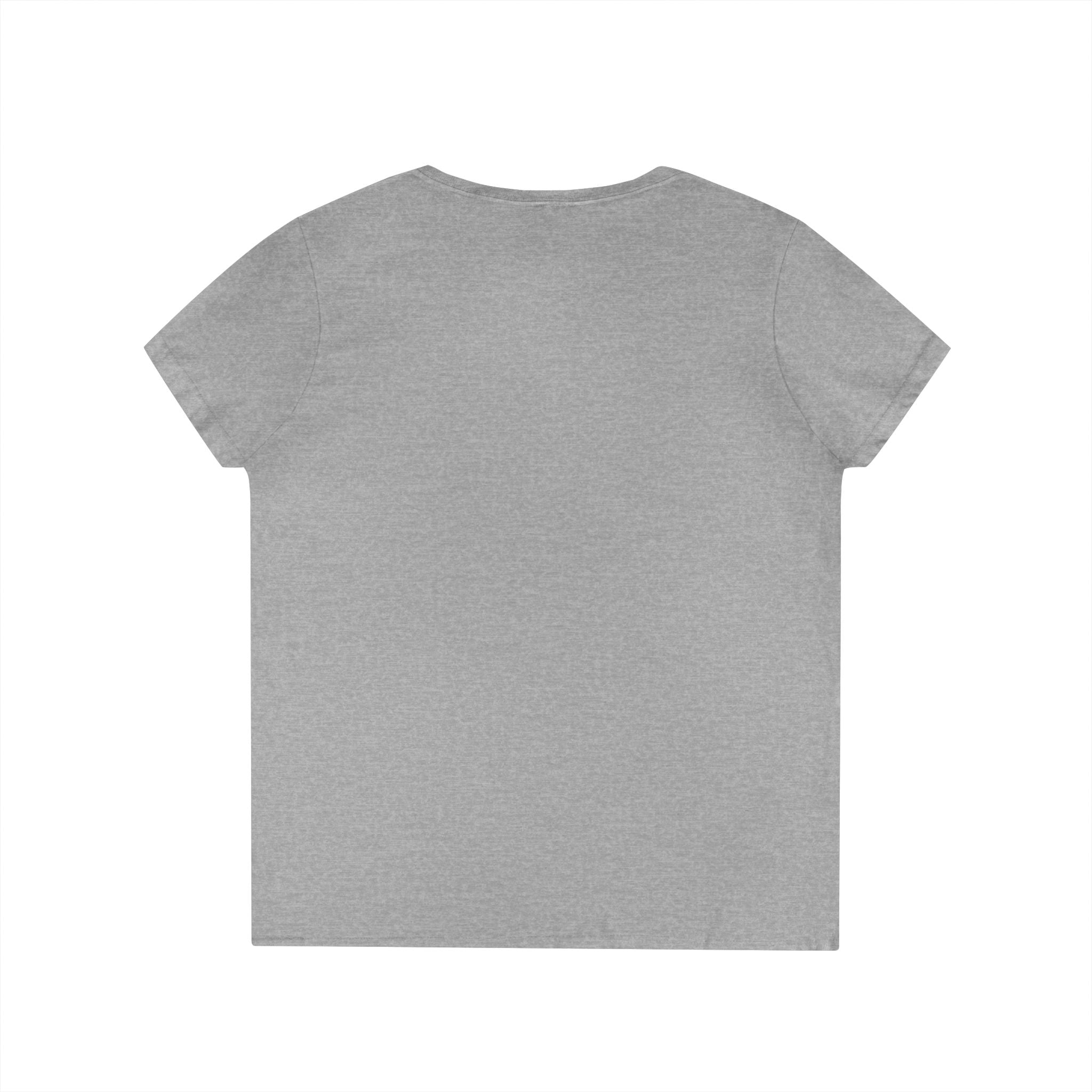 Rose Heart V-Neck Tee — Floral Red Roses Women's T-Shirt