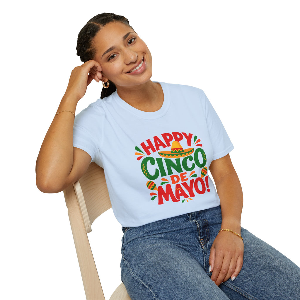 Cinco De Mayo Shirt, Happy Cinco De Mayo Tee, Fiesta Party T-Shirt, Mexican Holiday Shirt, Funny Cinco Shirt for Women Men